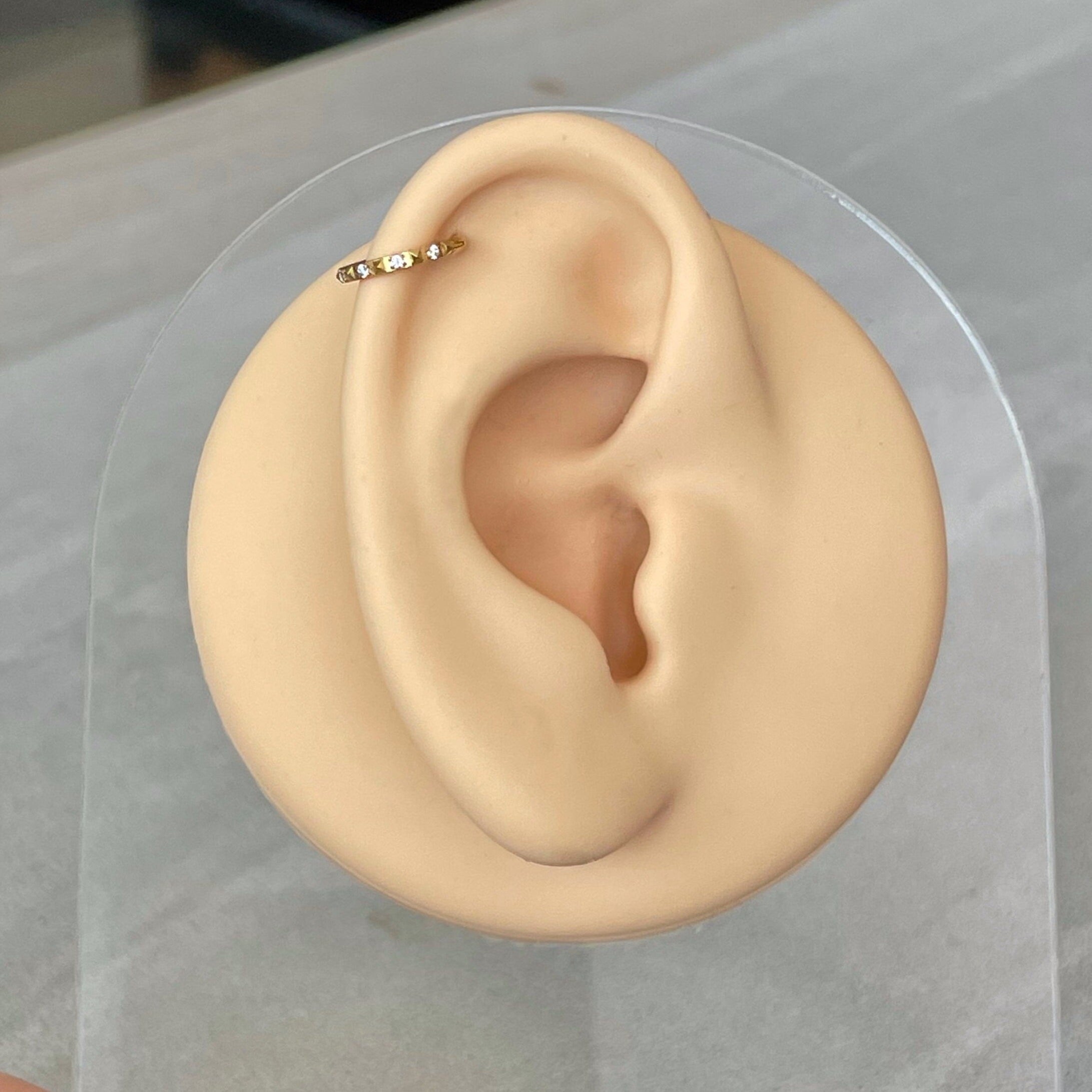 Celestial Whisper Helix Earring-Cartilage Earring-Elara Body Jewelry