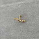 Cosmic Thread Flat Back Stud-Cartilage Earring-Elara Body Jewelry