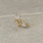 Cosmic Thread Flat Back Stud-Cartilage Earring-Elara Body Jewelry