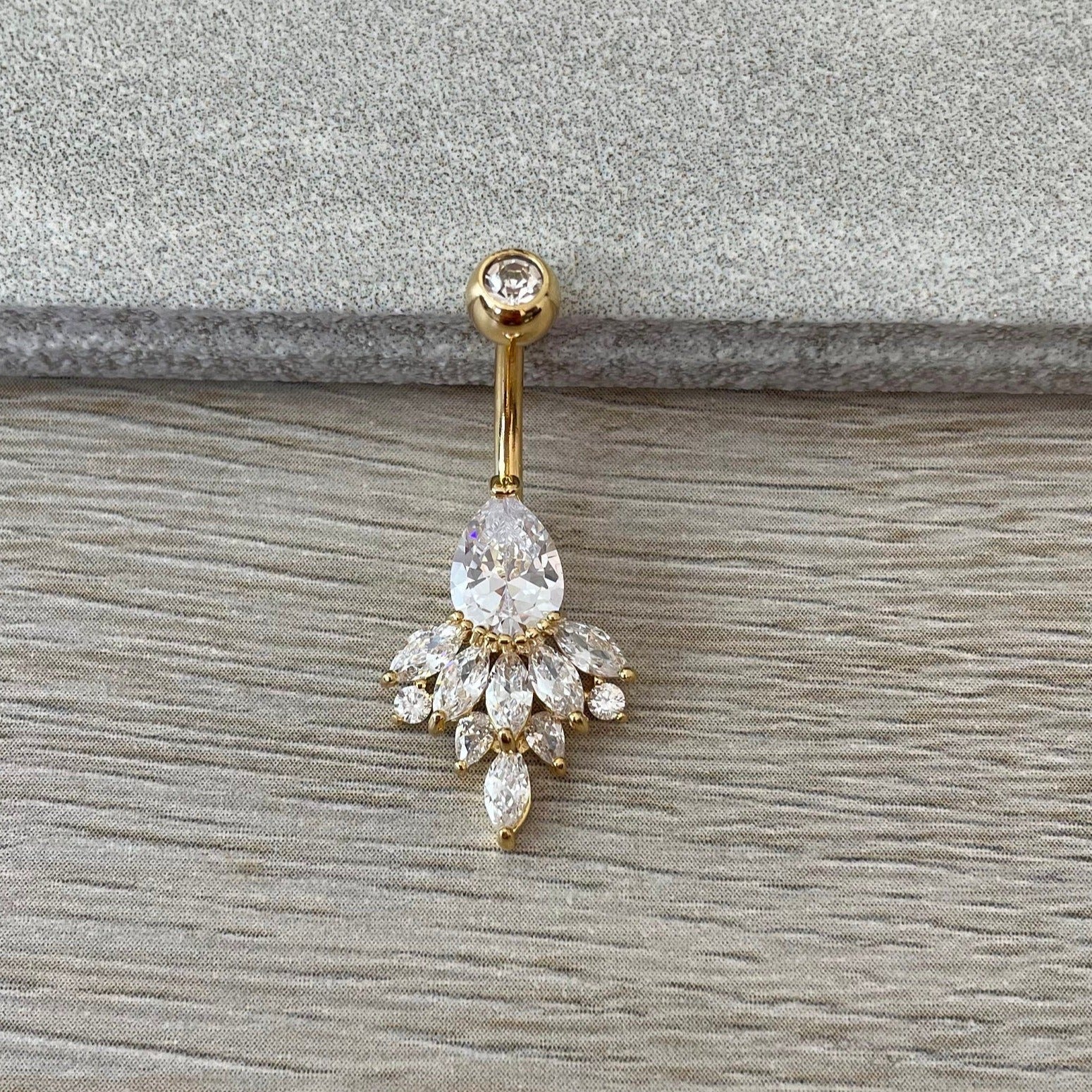 Crown of Elysia Belly Button Ring-Belly Button Rings-Elara Body Jewelry