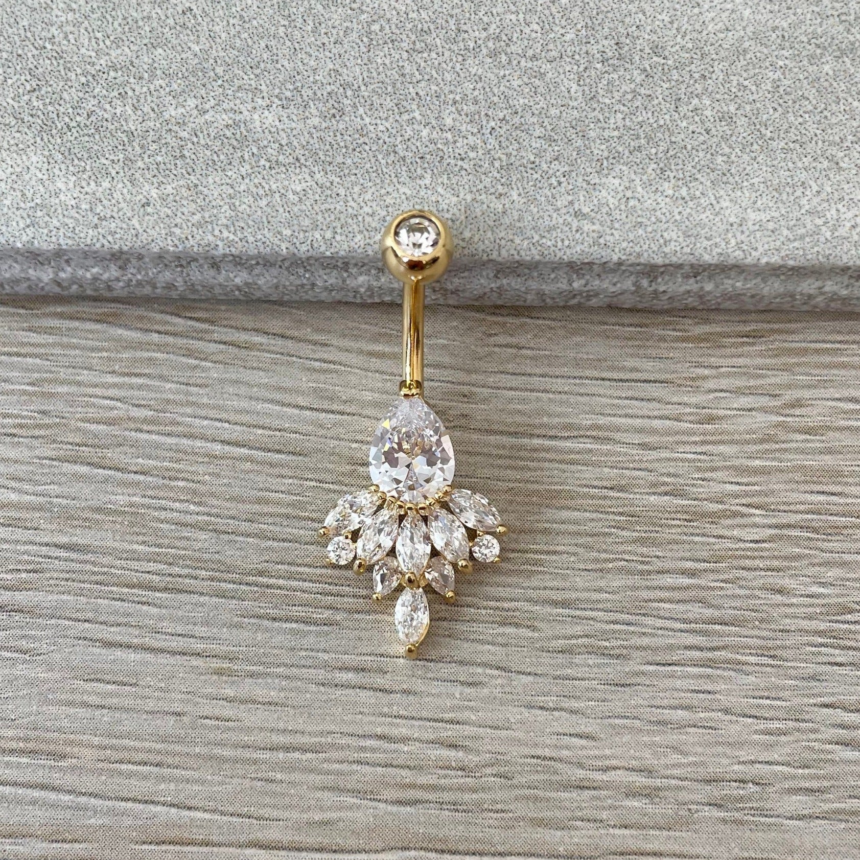 Crown of Elysia Belly Button Ring-Belly Button Rings-Elara Body Jewelry