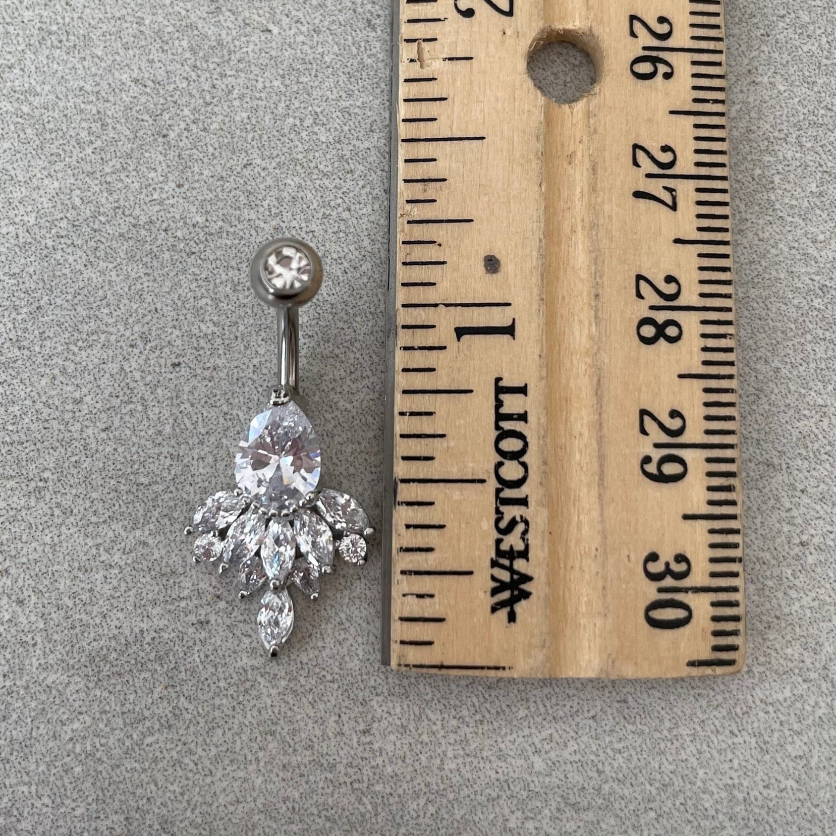 Crown of Elysia Belly Button Ring-Belly Button Rings-Elara Body Jewelry