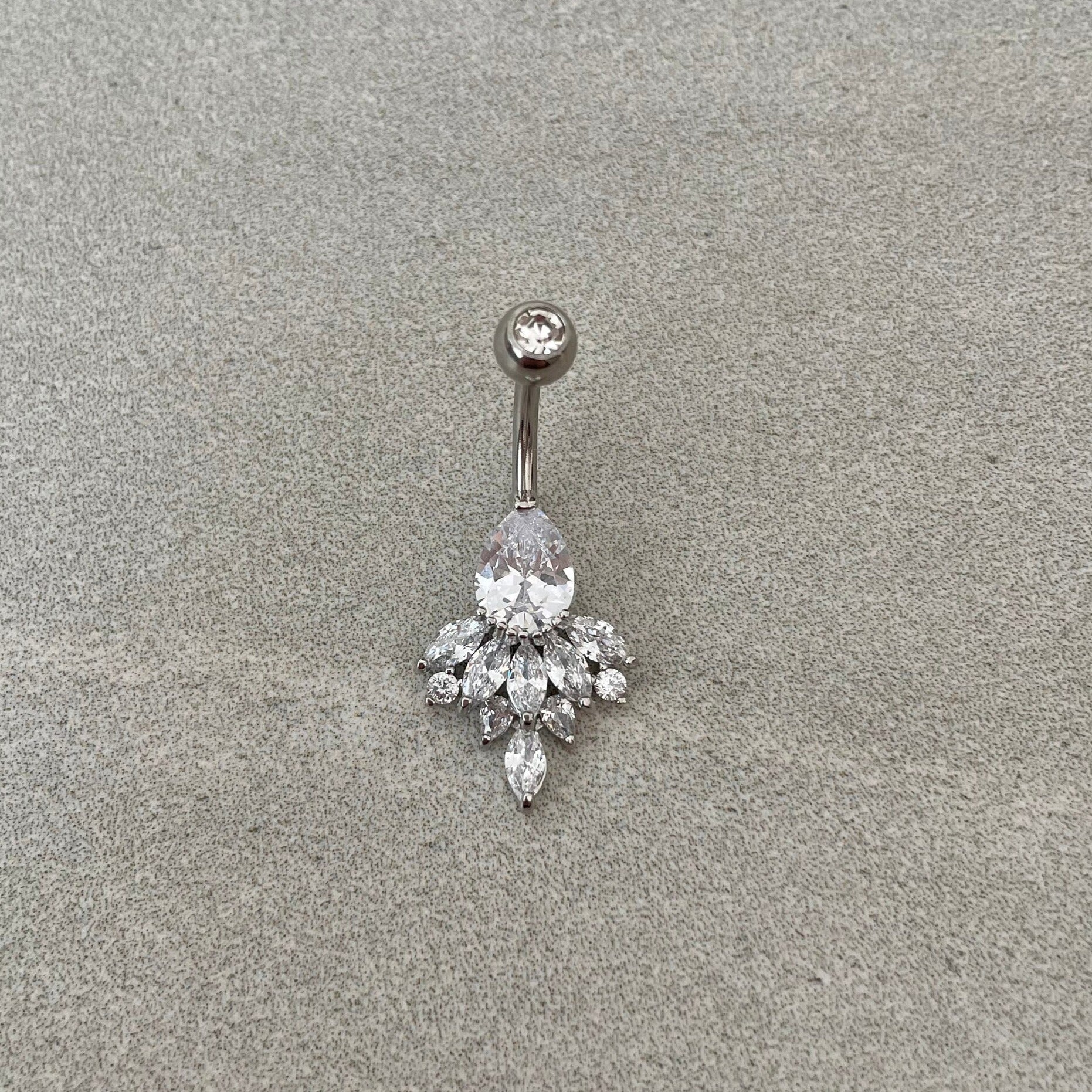 Crown of Elysia Belly Button Ring-Belly Button Rings-Elara Body Jewelry
