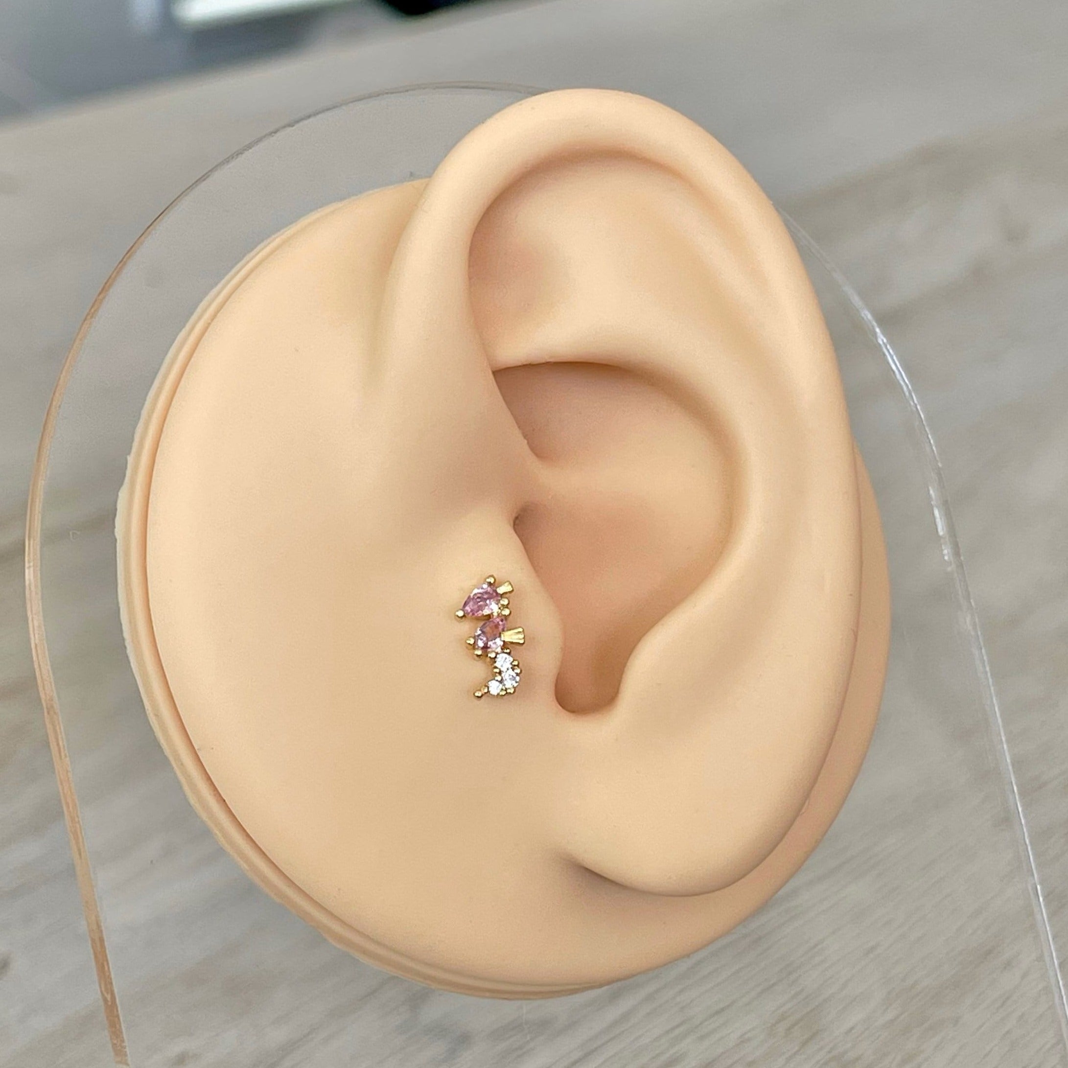 Cute Ocean Themed Stud Piercings-Cartilage Earring-Elara Body Jewelry