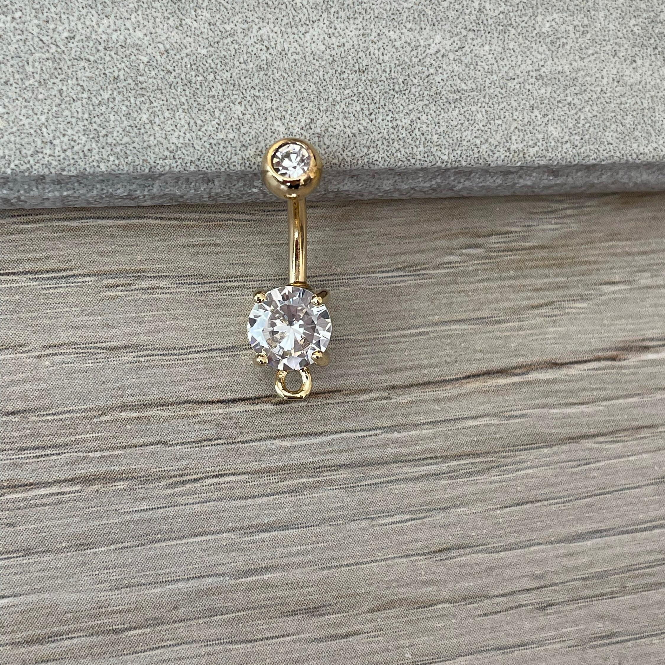 DIY Belly Button Ring-Belly Button Rings-Elara Body Jewelry