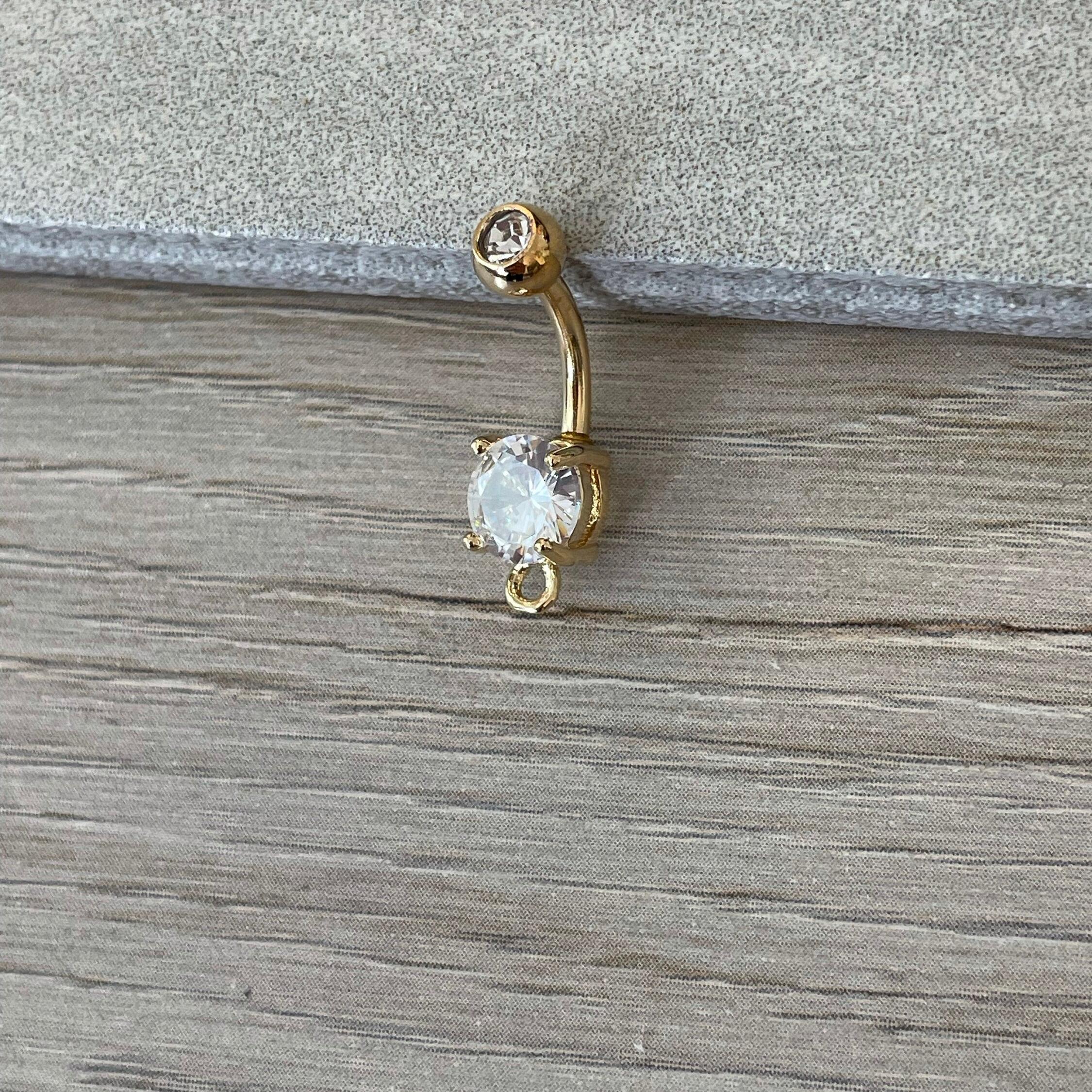 DIY Belly Button Ring-Belly Button Rings-Elara Body Jewelry