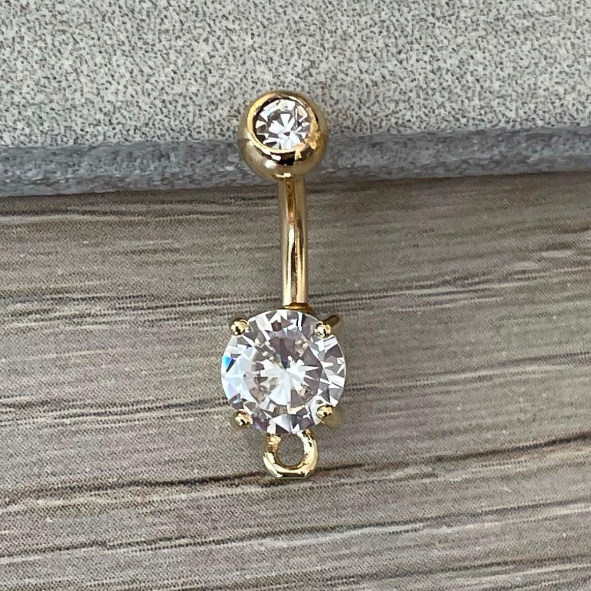 DIY Belly Button Ring-Belly Button Rings-Elara Body Jewelry