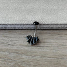 Eclat Royale Belly Button Ring-Belly Button Rings-Elara Body Jewelry