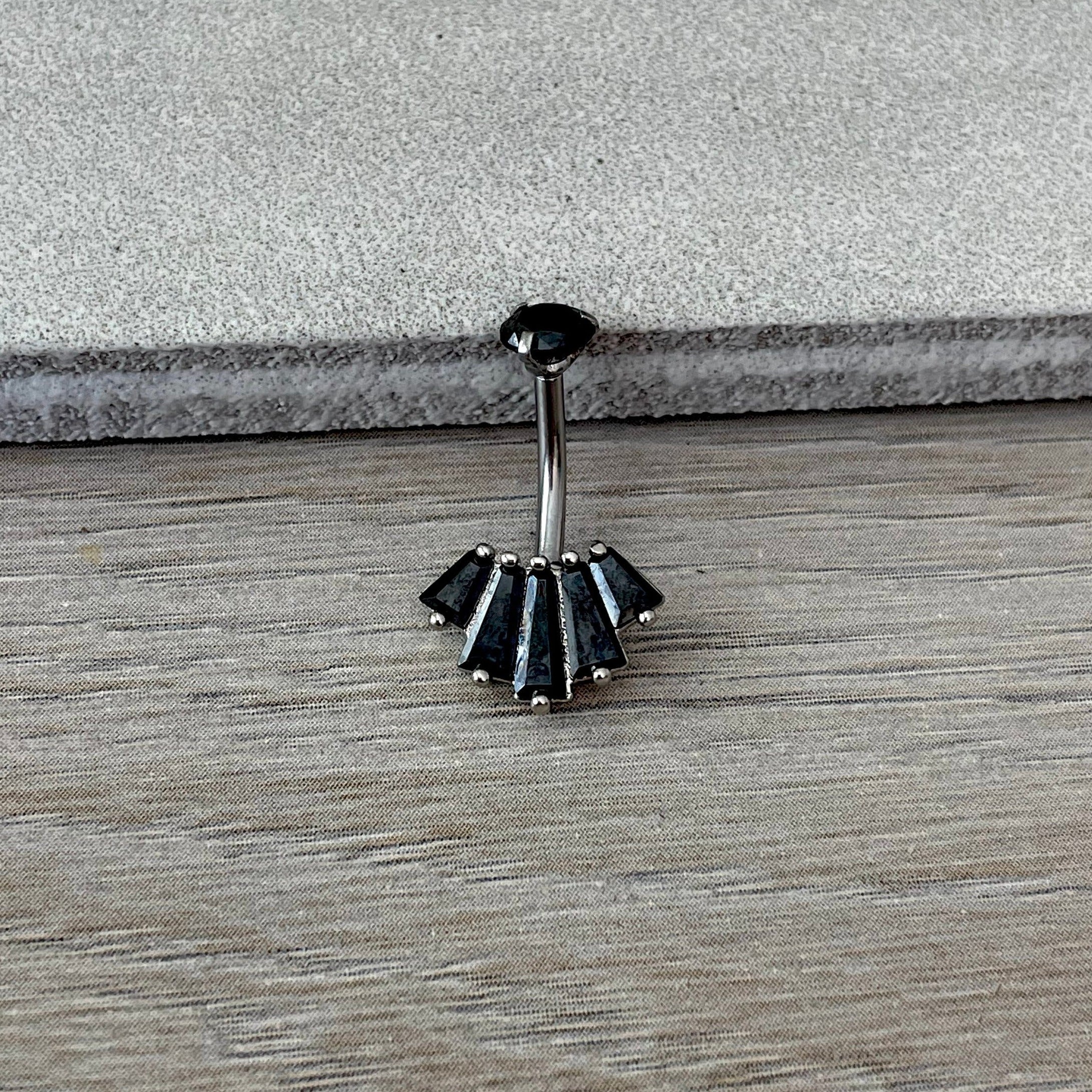 Eclat Royale Belly Button Ring-Belly Button Rings-Elara Body Jewelry