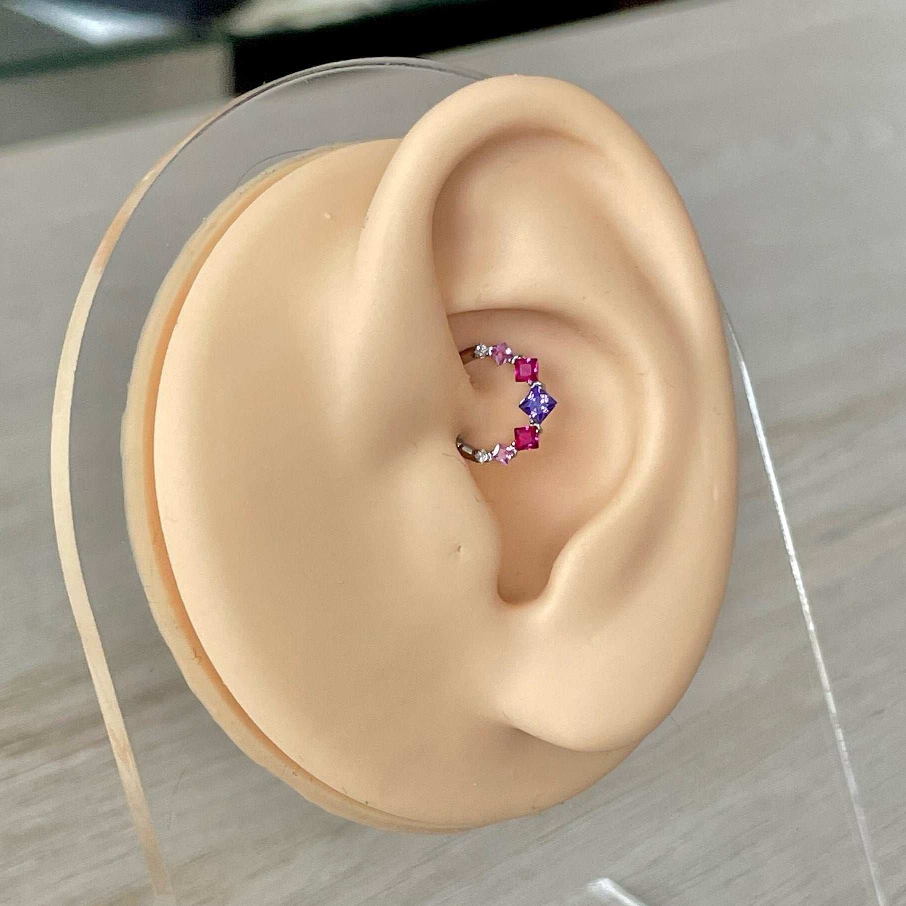 Edge of Light Daith Earring-Daith Earring-Elara Body Jewelry