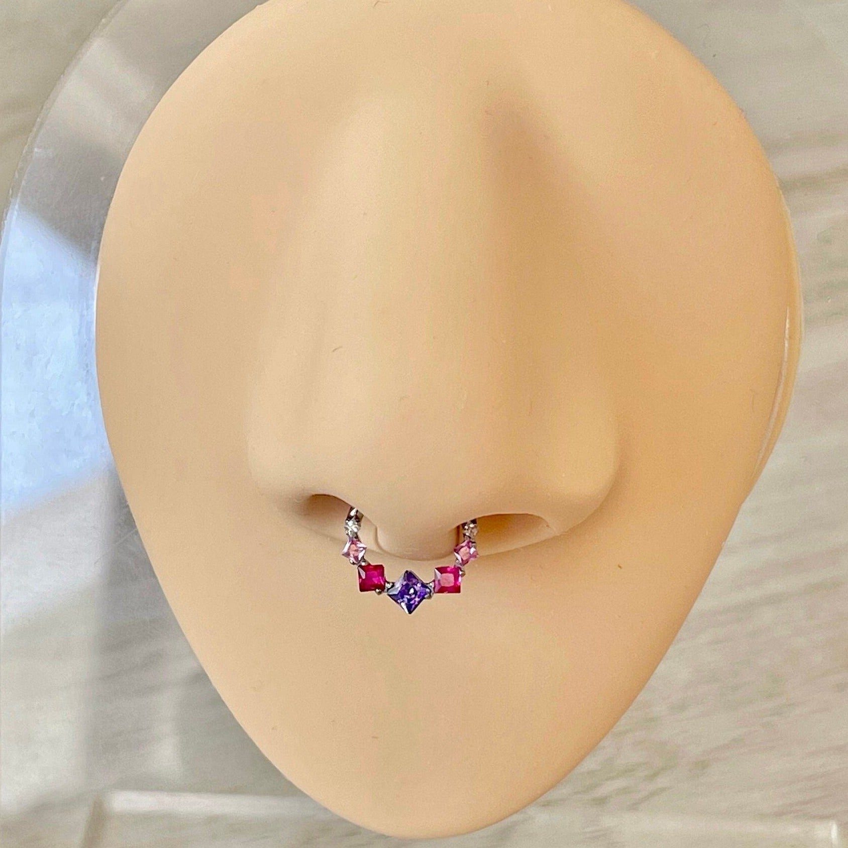 Edge of Light Septum Ring-Septum Ring-Elara Body Jewelry