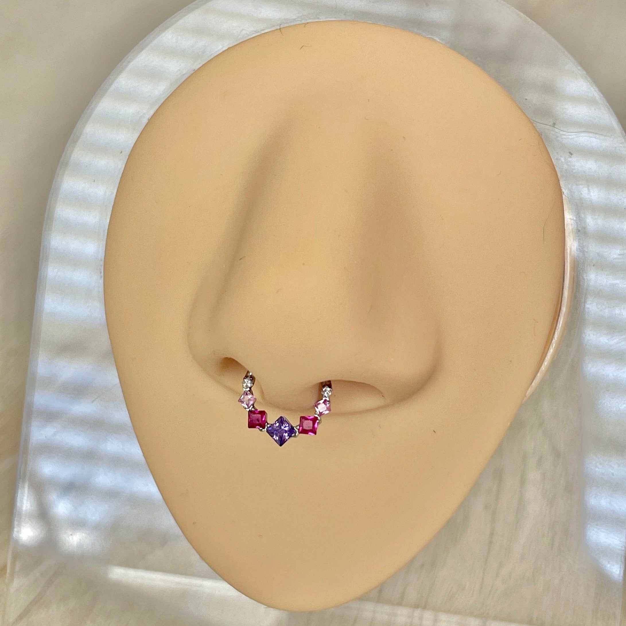 Edge of Light Septum Ring-Septum Ring-Elara Body Jewelry