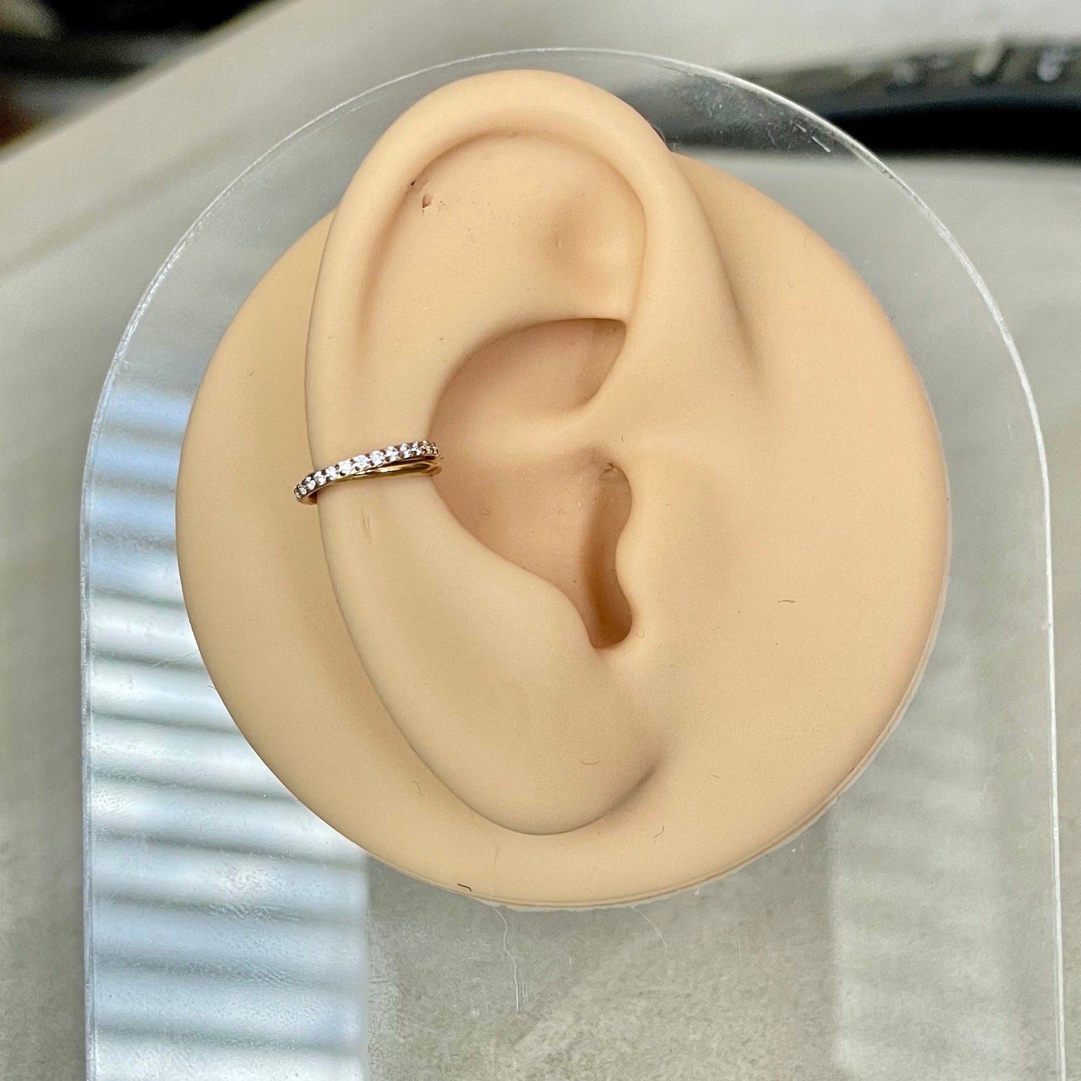 Elan Duet Conch Earring-Cartilage Earring-Elara Body Jewelry