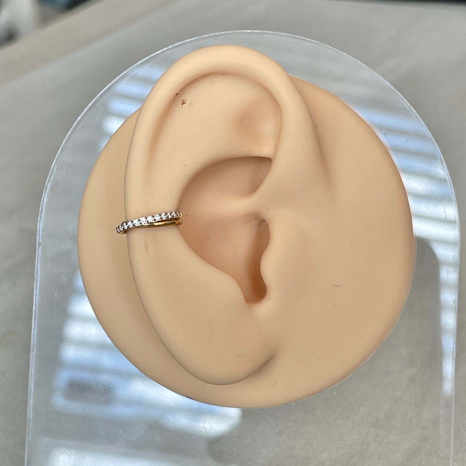 Elan Duet Conch Earring-Cartilage Earring-Elara Body Jewelry