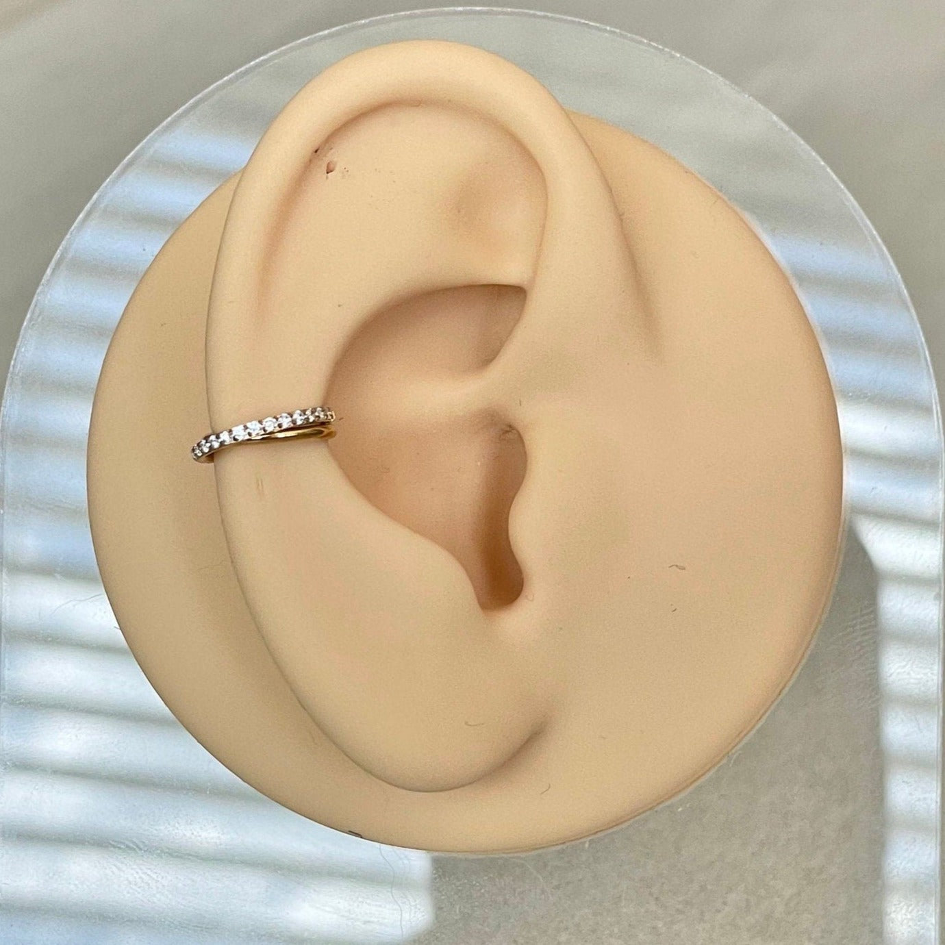 Elan Duet Conch Earring-Cartilage Earring-Elara Body Jewelry