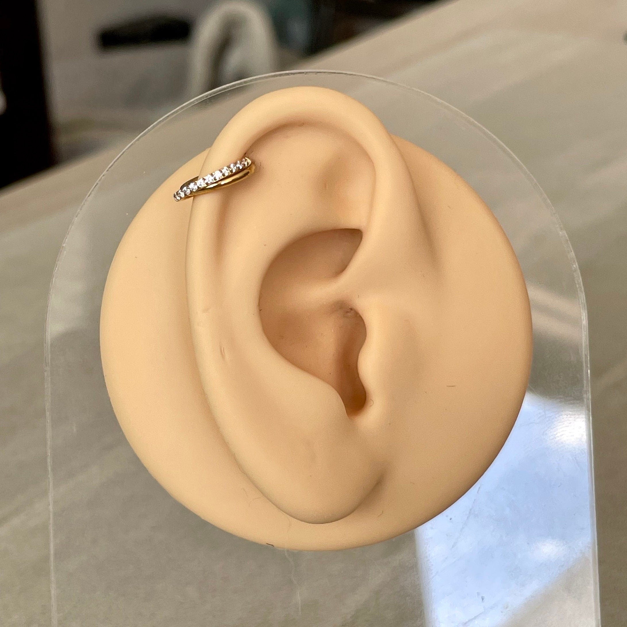 Elan Duet Helix Earring-Cartilage Earring-Elara Body Jewelry