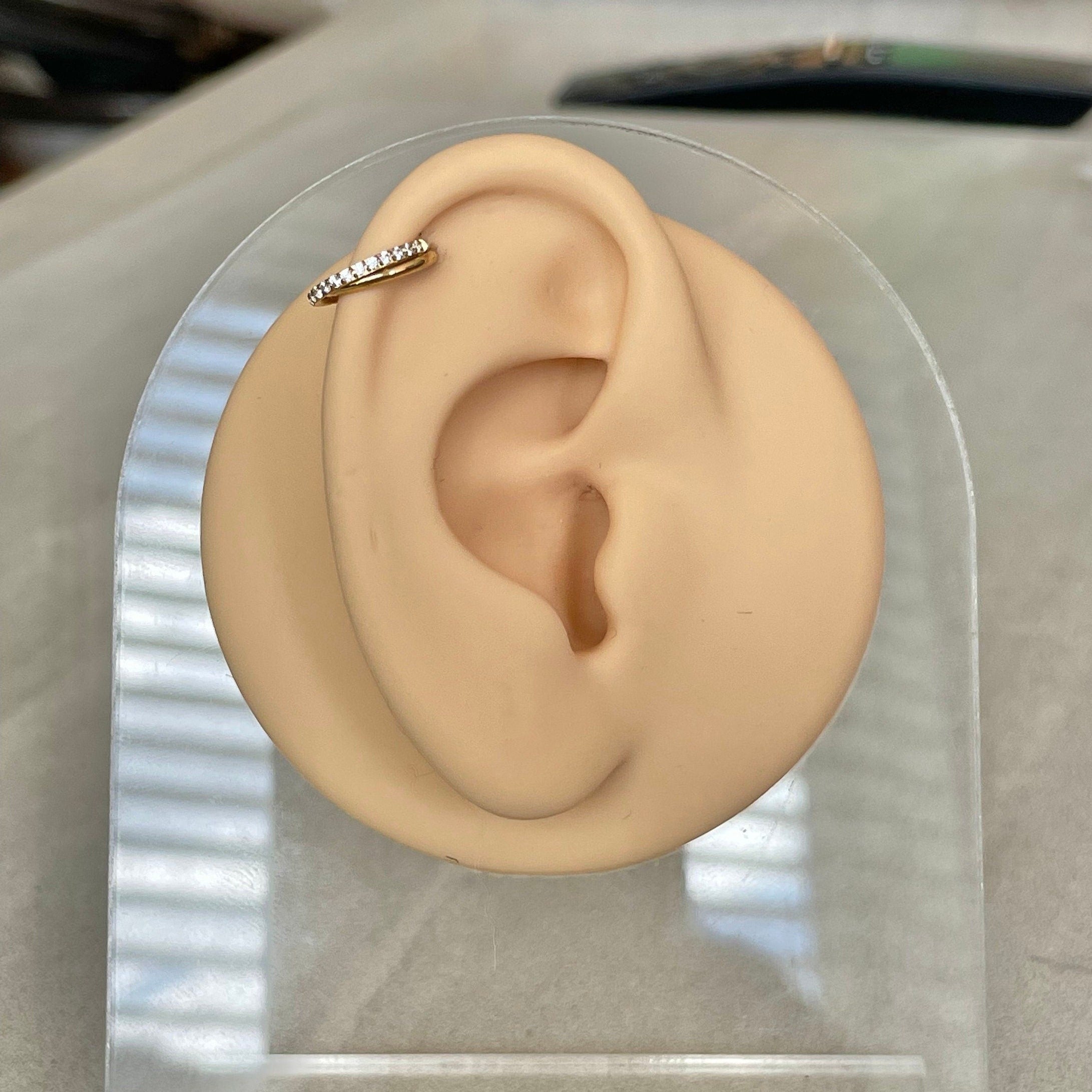 Elan Duet Helix Earring-Cartilage Earring-Elara Body Jewelry