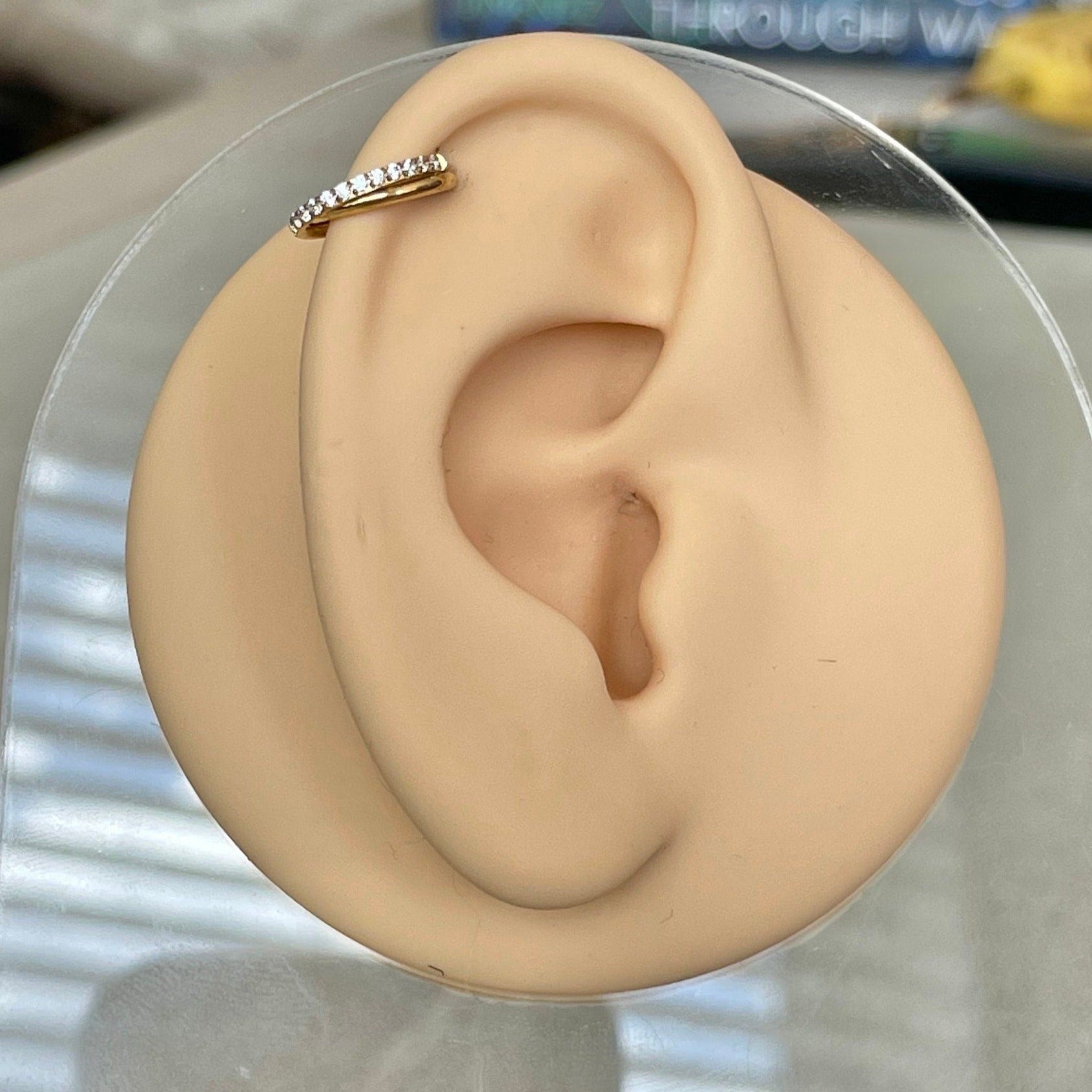 Elan Duet Helix Earring-Cartilage Earring-Elara Body Jewelry