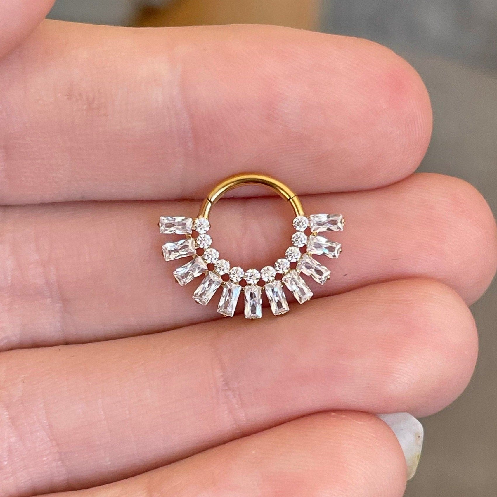 Elowen Shine Septum Ring-Septum Ring-Elara Body Jewelry