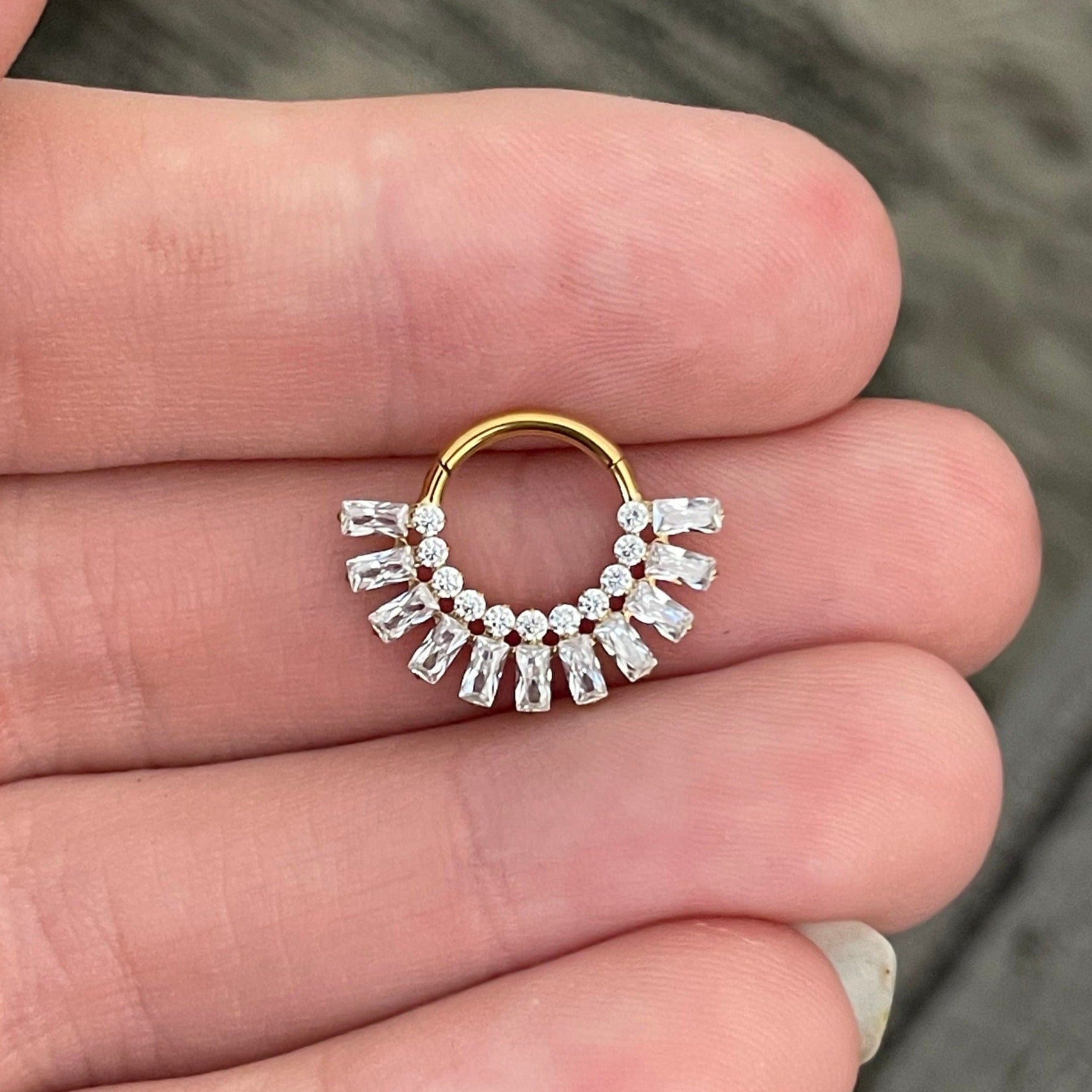 Elowen Shine Septum Ring-Septum Ring-Elara Body Jewelry