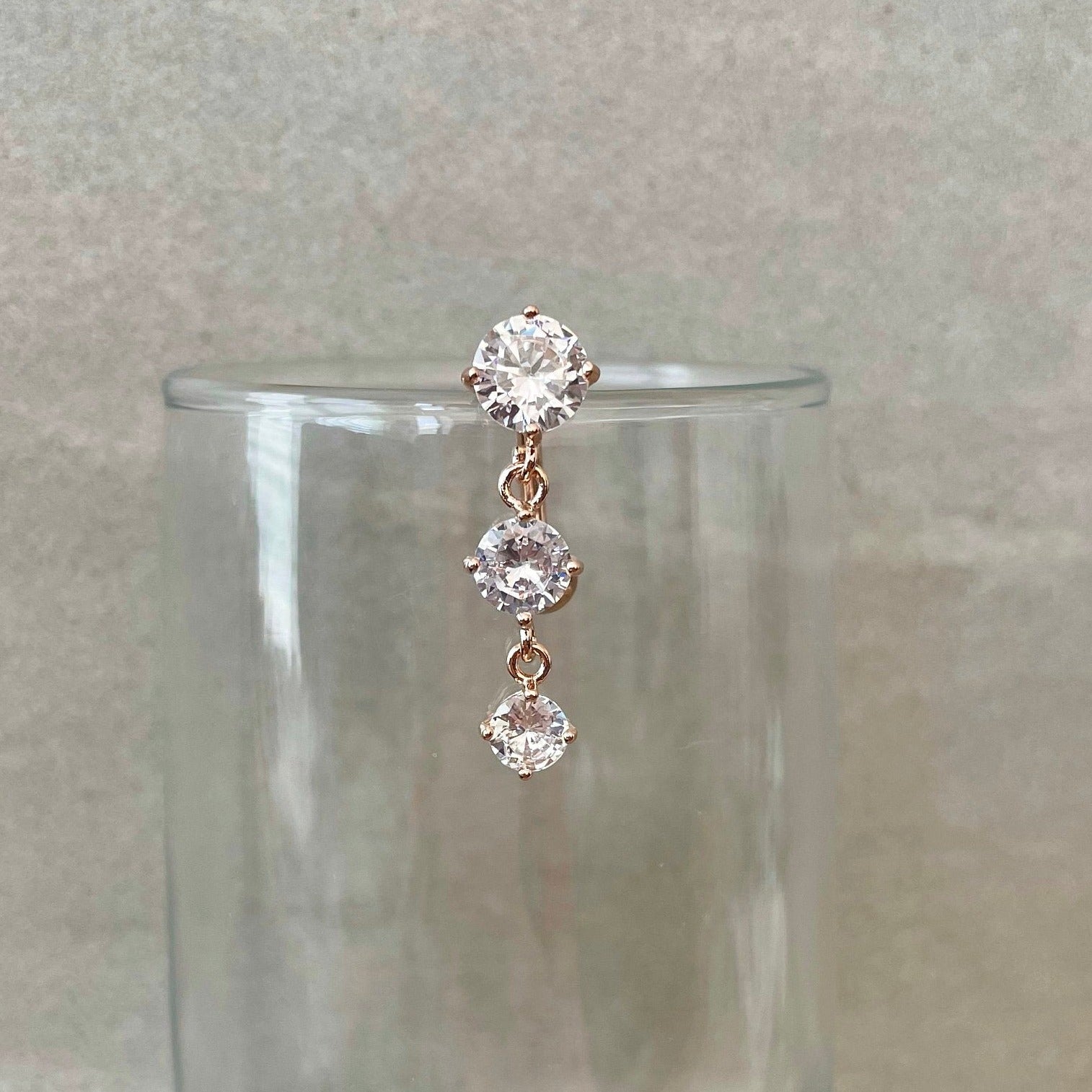 Ethereal Drop Belly Button Ring-Belly Button Rings-Elara Body Jewelry