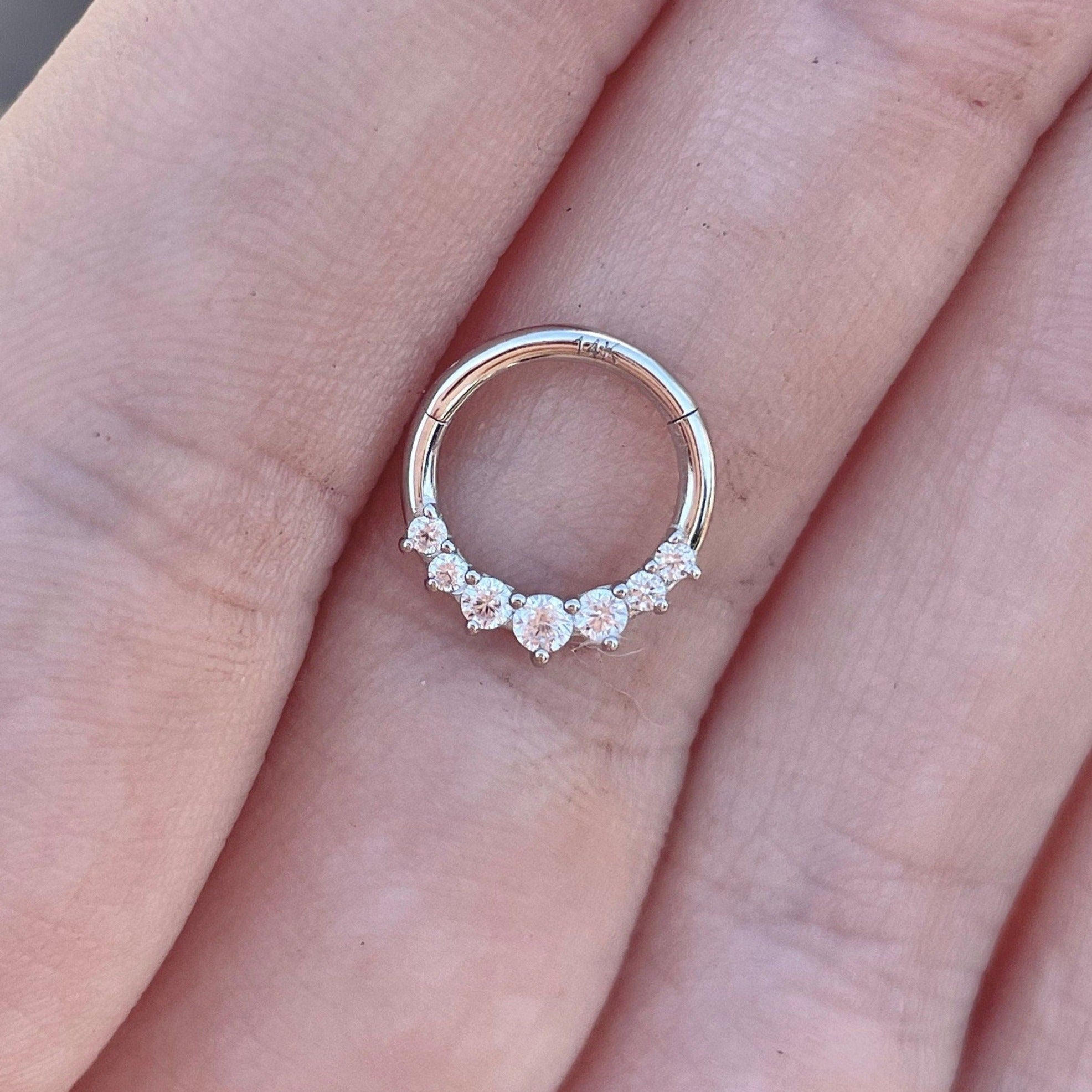 Euphora Celeste Daith Earring-Daith Earring-Elara Body Jewelry