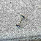 Flat Back Stud Piercing (16G or 18G | 8mm | Titanium | Multiple Color Options)-Cartilage Earring-Elara Body Jewelry