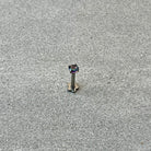 Flat Back Stud Piercing (16G or 18G | 8mm | Titanium | Multiple Color Options)-Cartilage Earring-Elara Body Jewelry