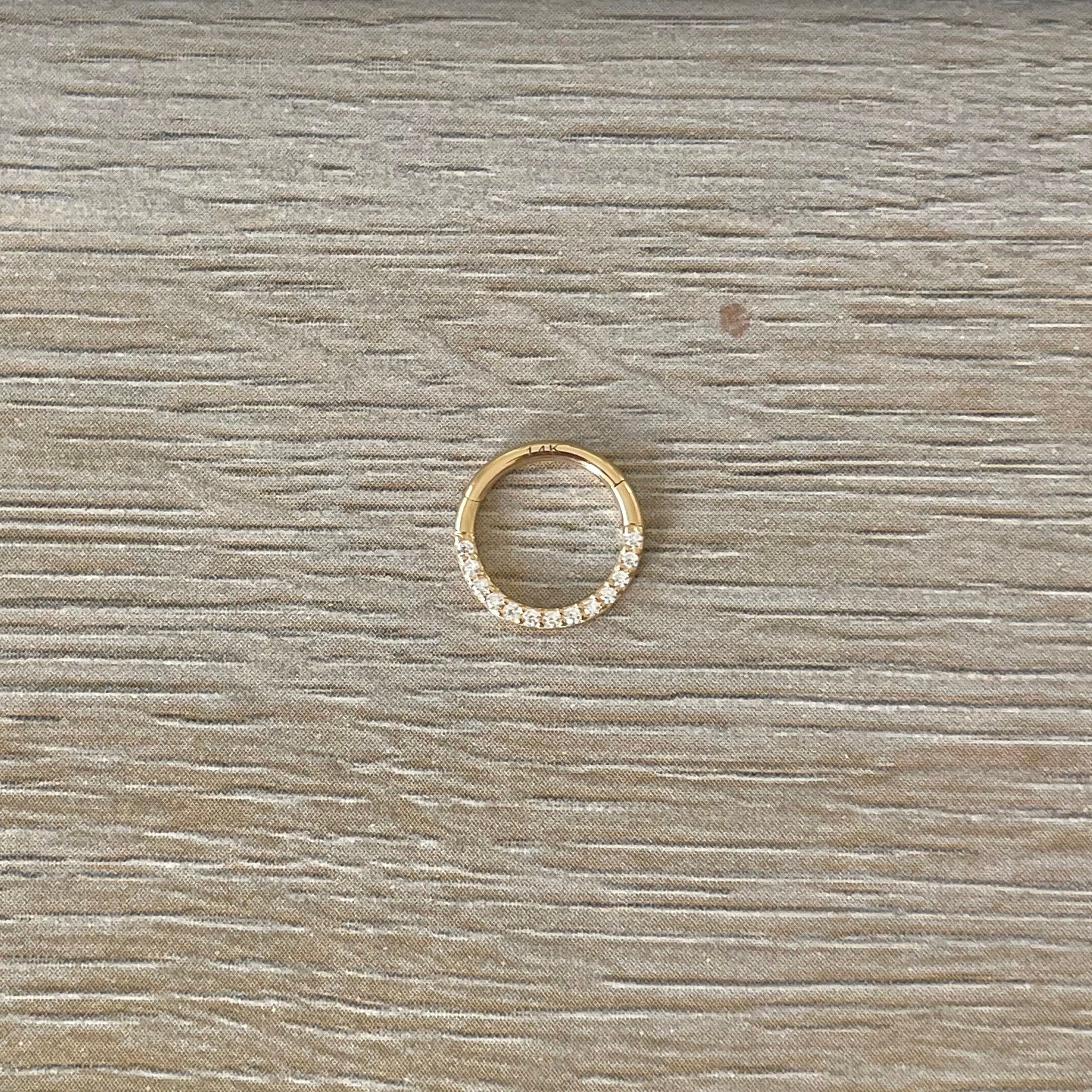 Golden Halo Daith Earring-Daith Earring-Elara Body Jewelry