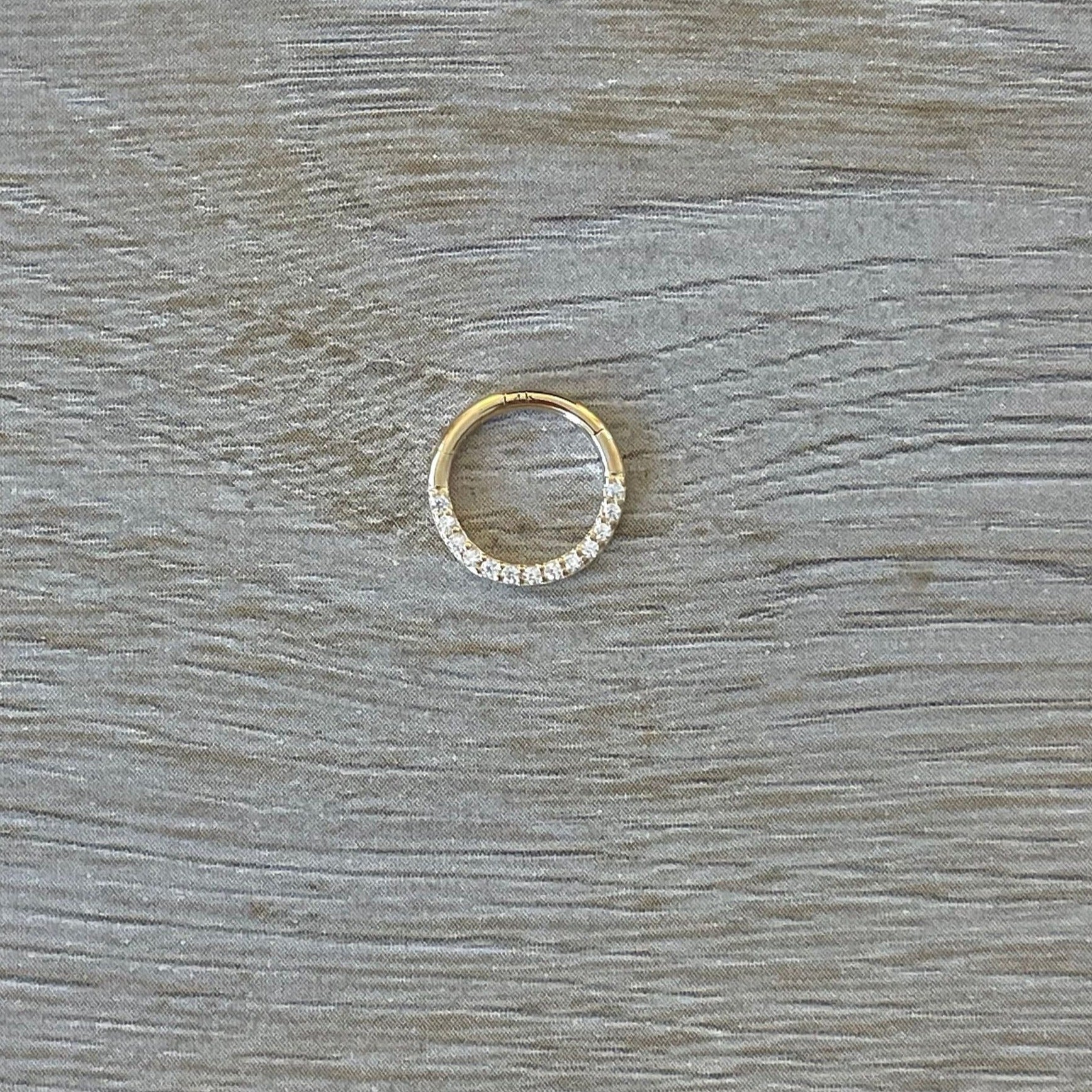 Golden Halo Septum Ring-Septum Ring-Elara Body Jewelry