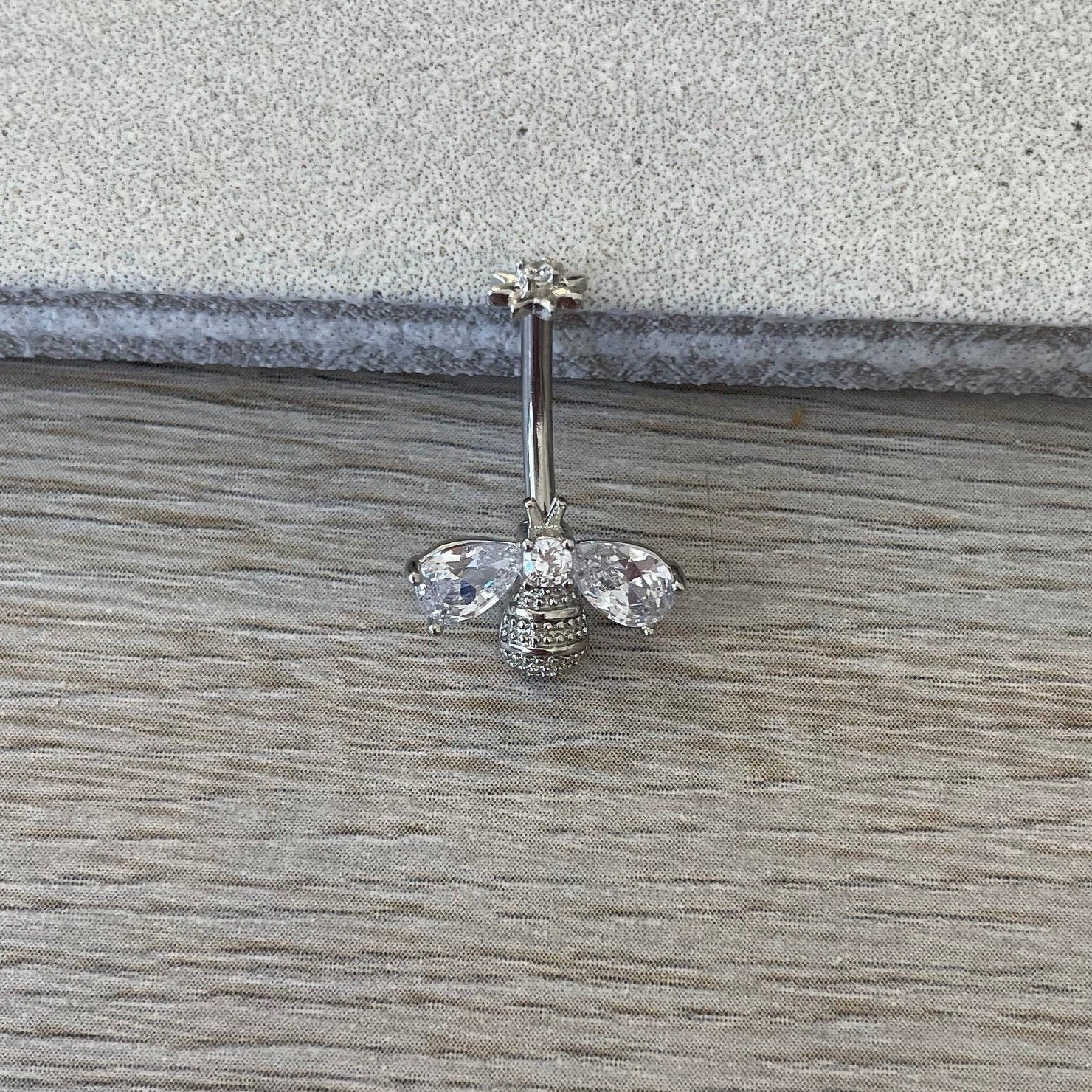 Golden Nectar Belly Button Ring-Belly Button Rings-Elara Body Jewelry