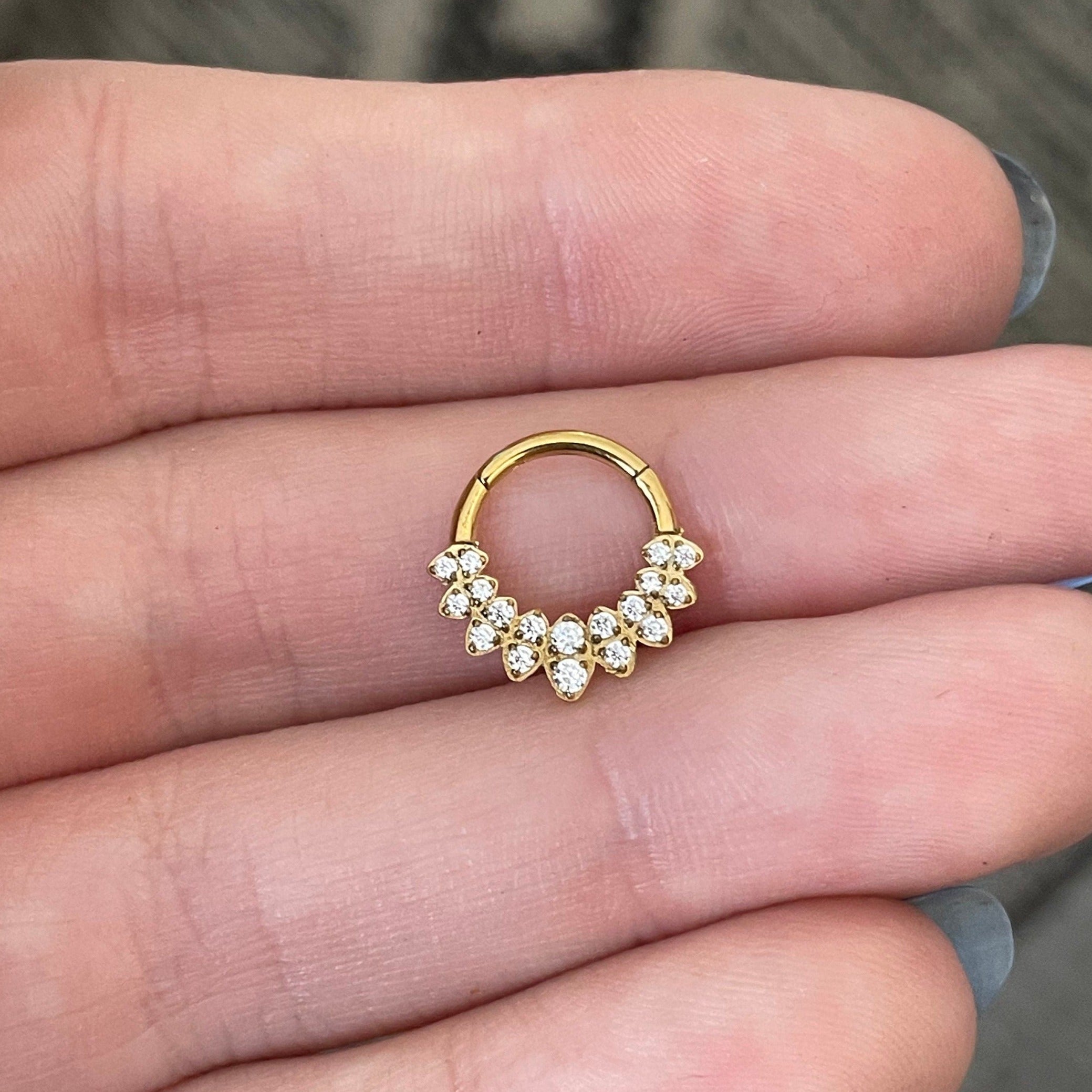 Halo de Celeste Daith Earring-Daith Earring-Elara Body Jewelry