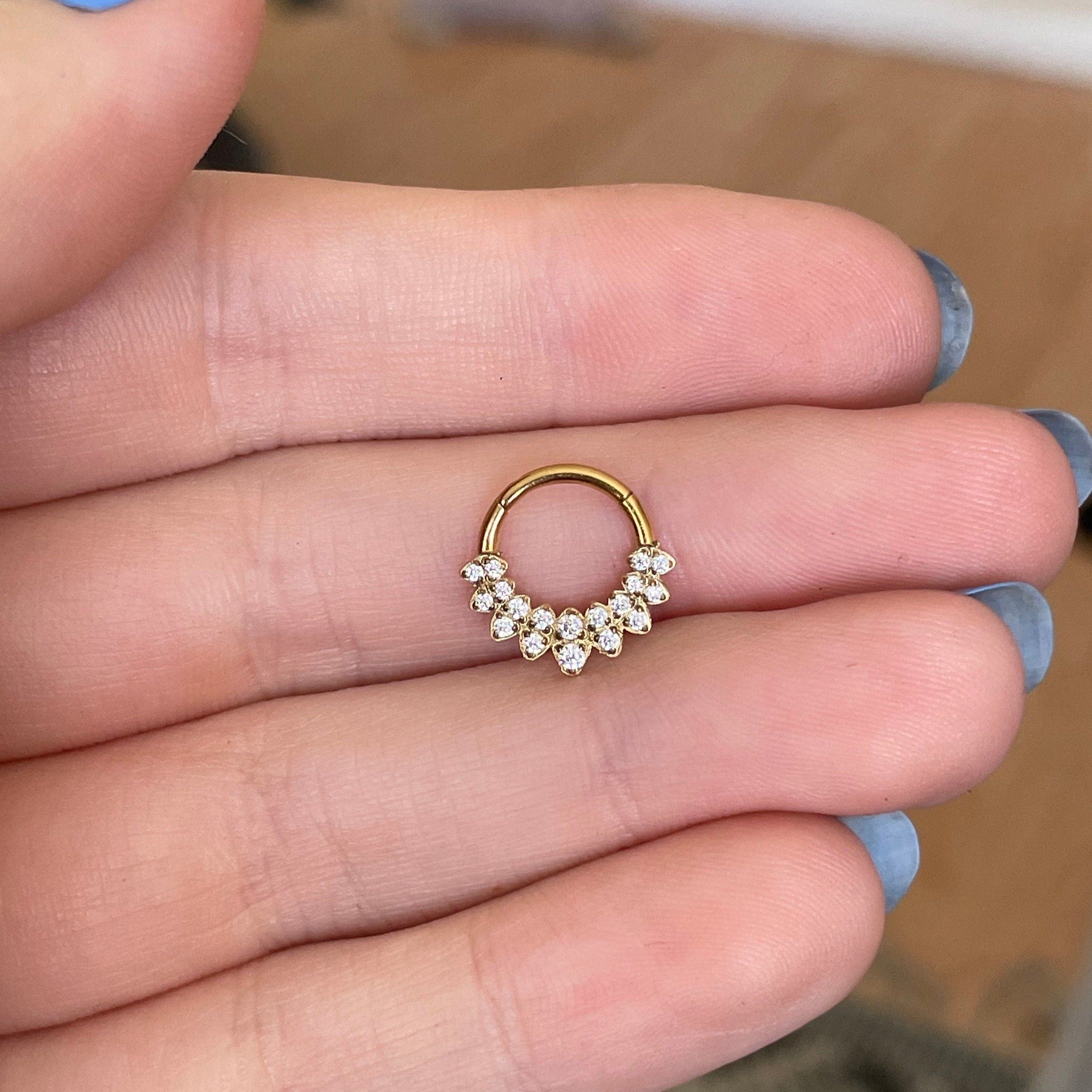 Halo de Celeste Septum Ring-Septum Ring-Elara Body Jewelry