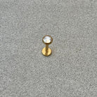 Helix/Conch Cartilage Flat-Back Stud (16G | 8mm | Titanium | Silver or Gold)-Cartilage Earring-Elara Body Jewelry