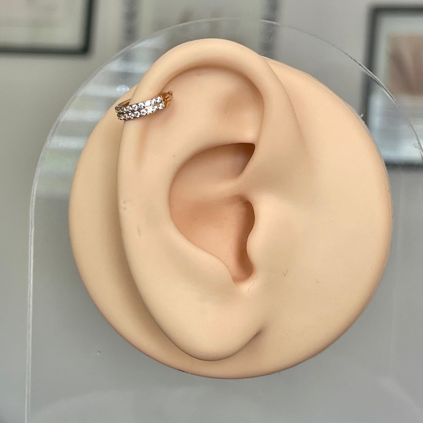 Gold Titanium Helix or Conch Piercing (16G | 8mm or 10mm | Titanium | Gold, Rose Gold, Silver or Black)