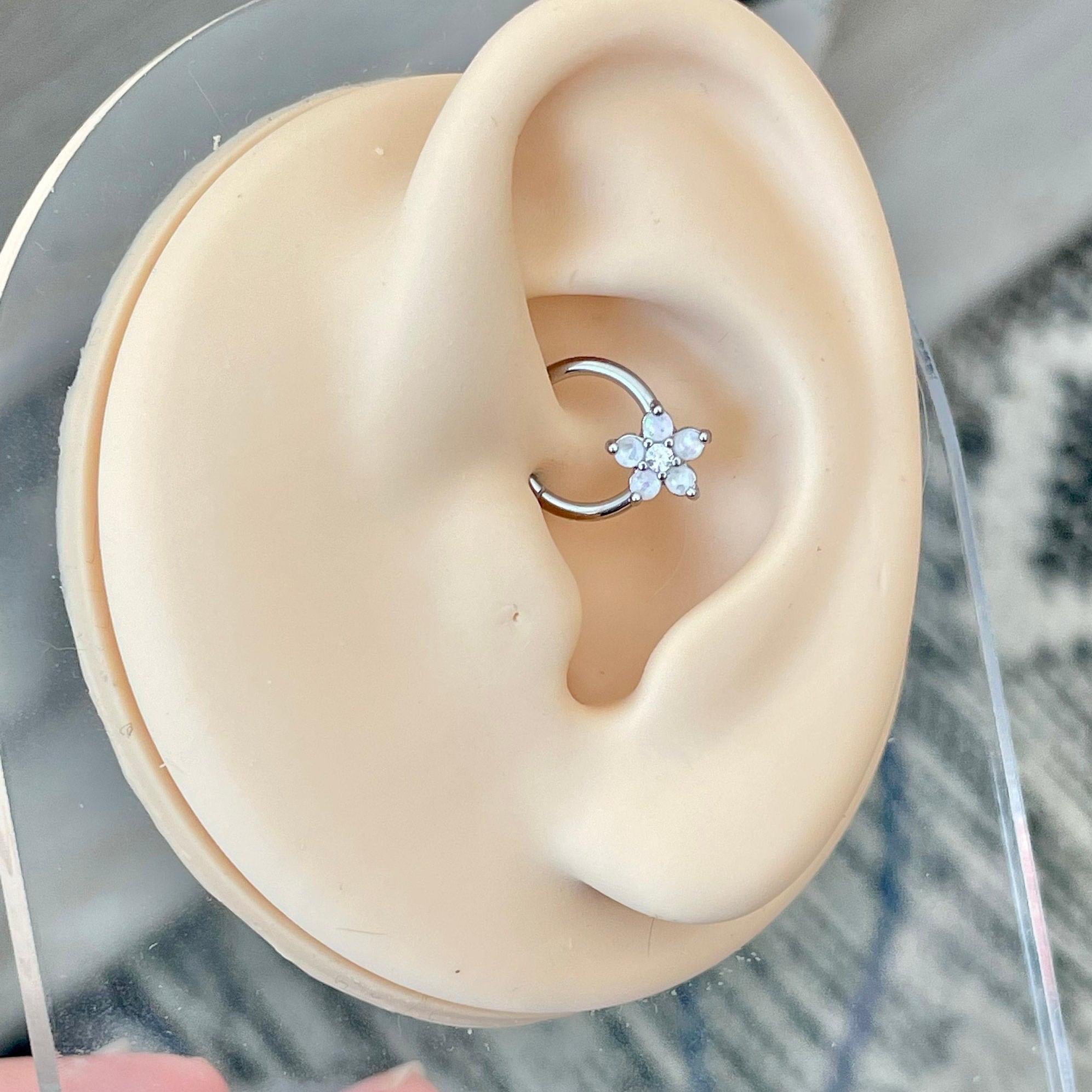 Iselda Bloom Daith Earring-Daith Earring-Elara Body Jewelry