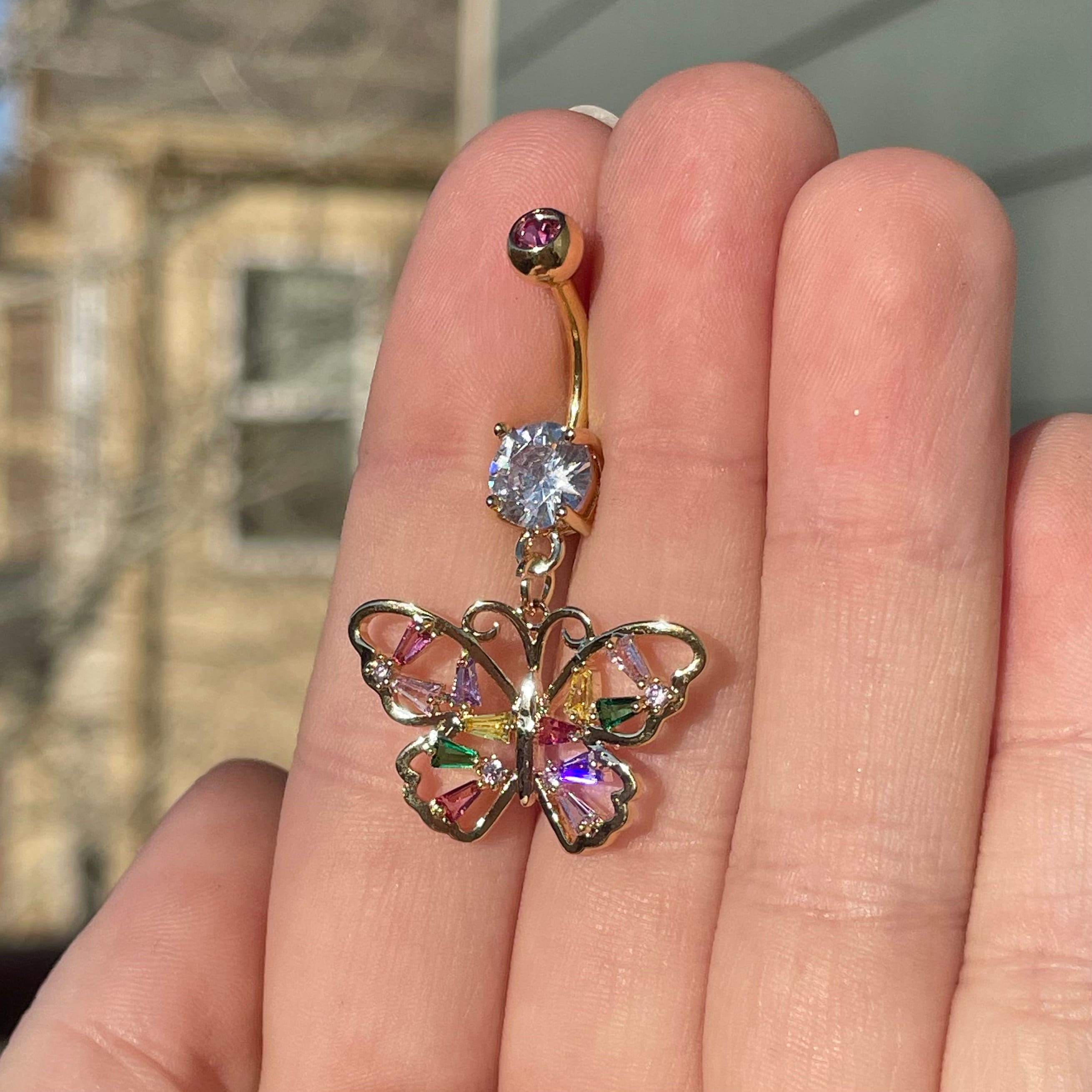 Isla Faye Belly Button RIng-Belly Button Rings-Elara Body Jewelry