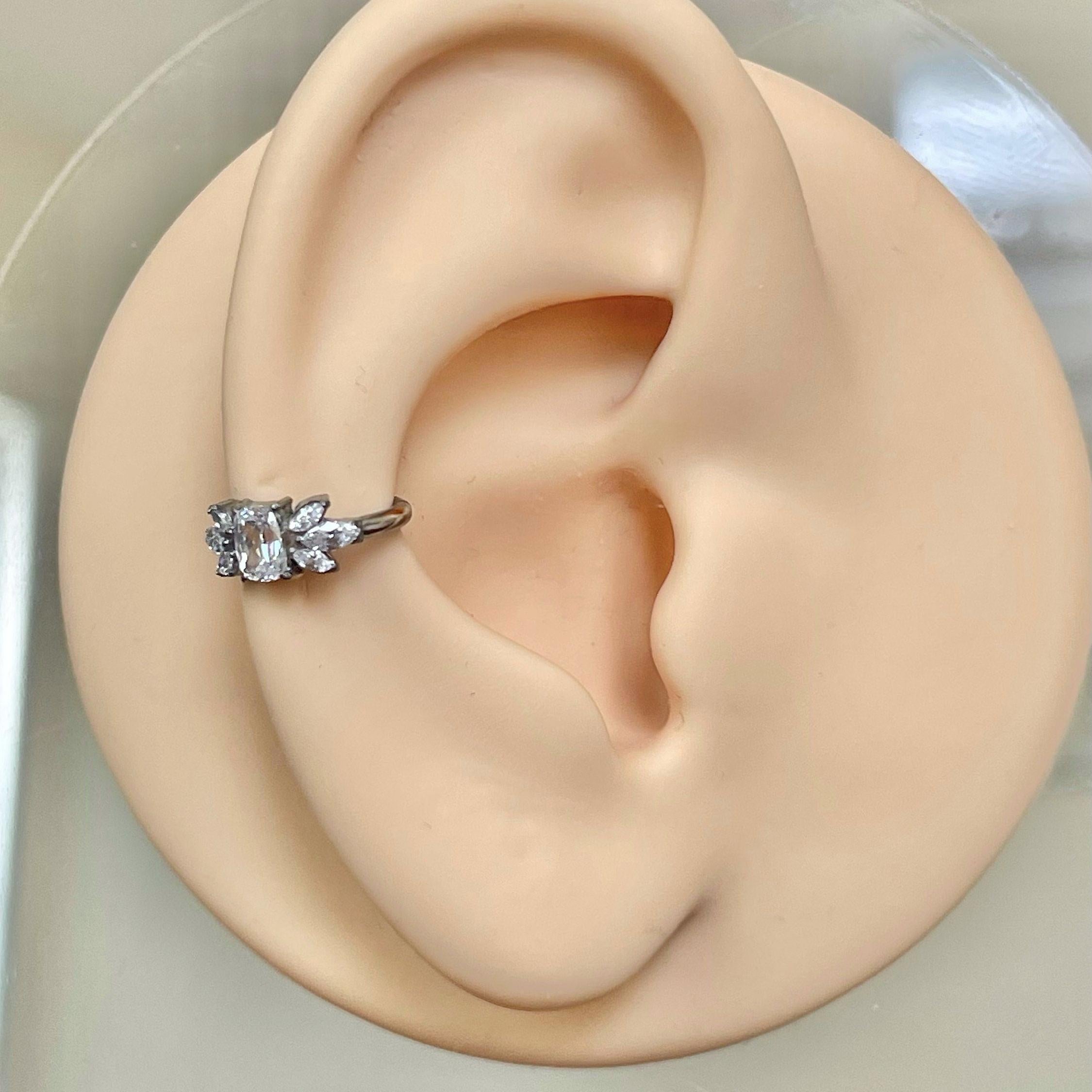 Isolde’s Glow Conch Earring-Cartilage Earring-Elara Body Jewelry