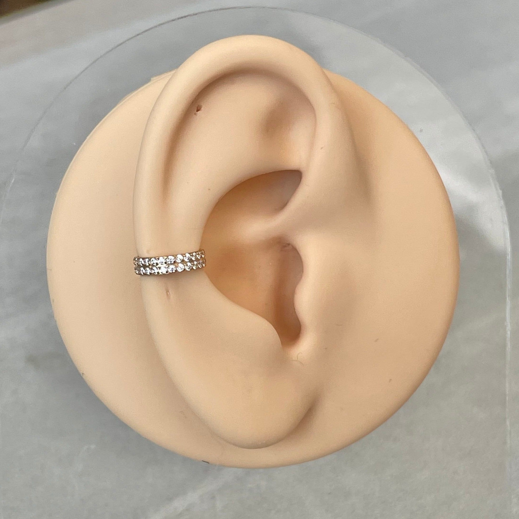 La Dualite Conch Earring-Cartilage Earring-Elara Body Jewelry