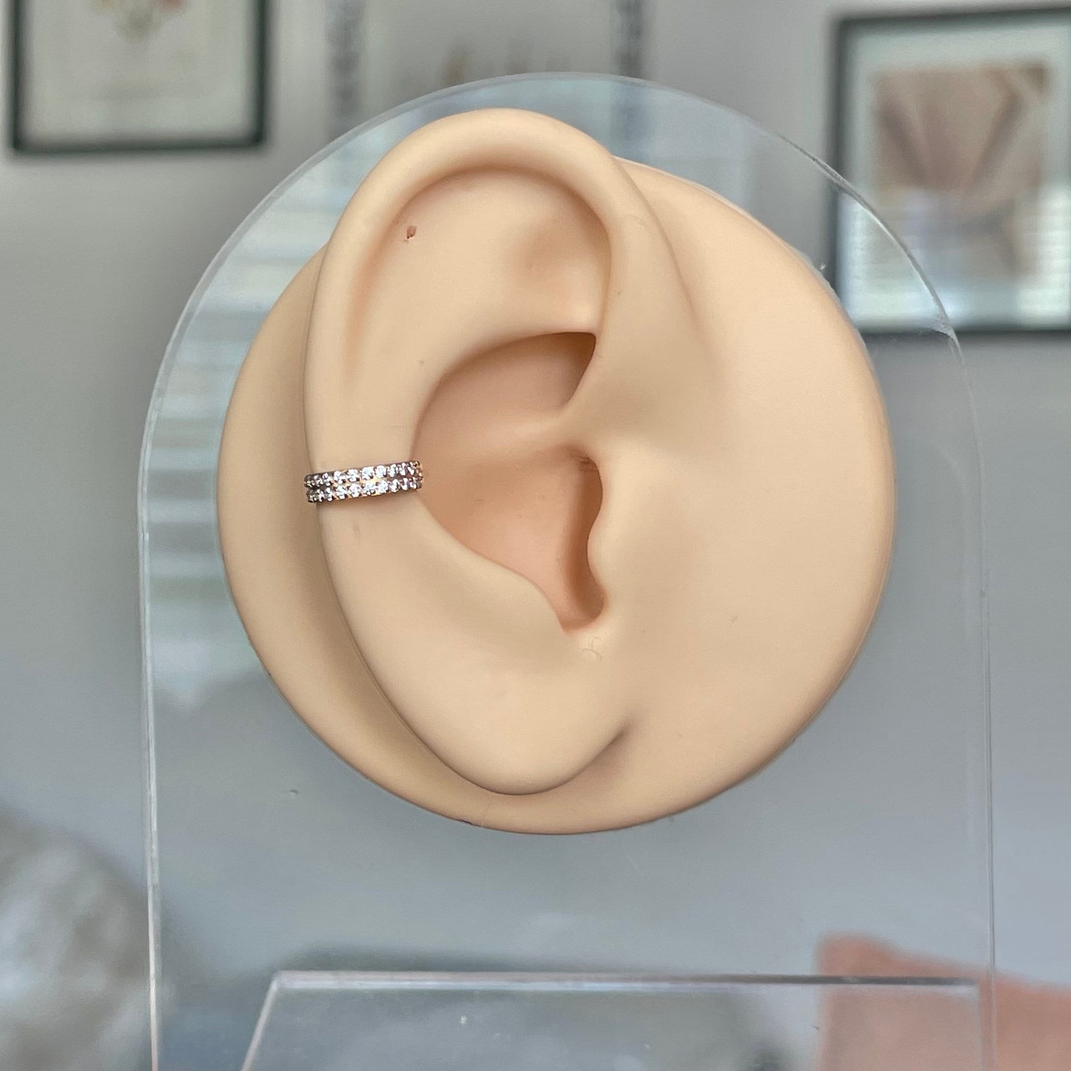 La Dualite Conch Earring-Cartilage Earring-Elara Body Jewelry
