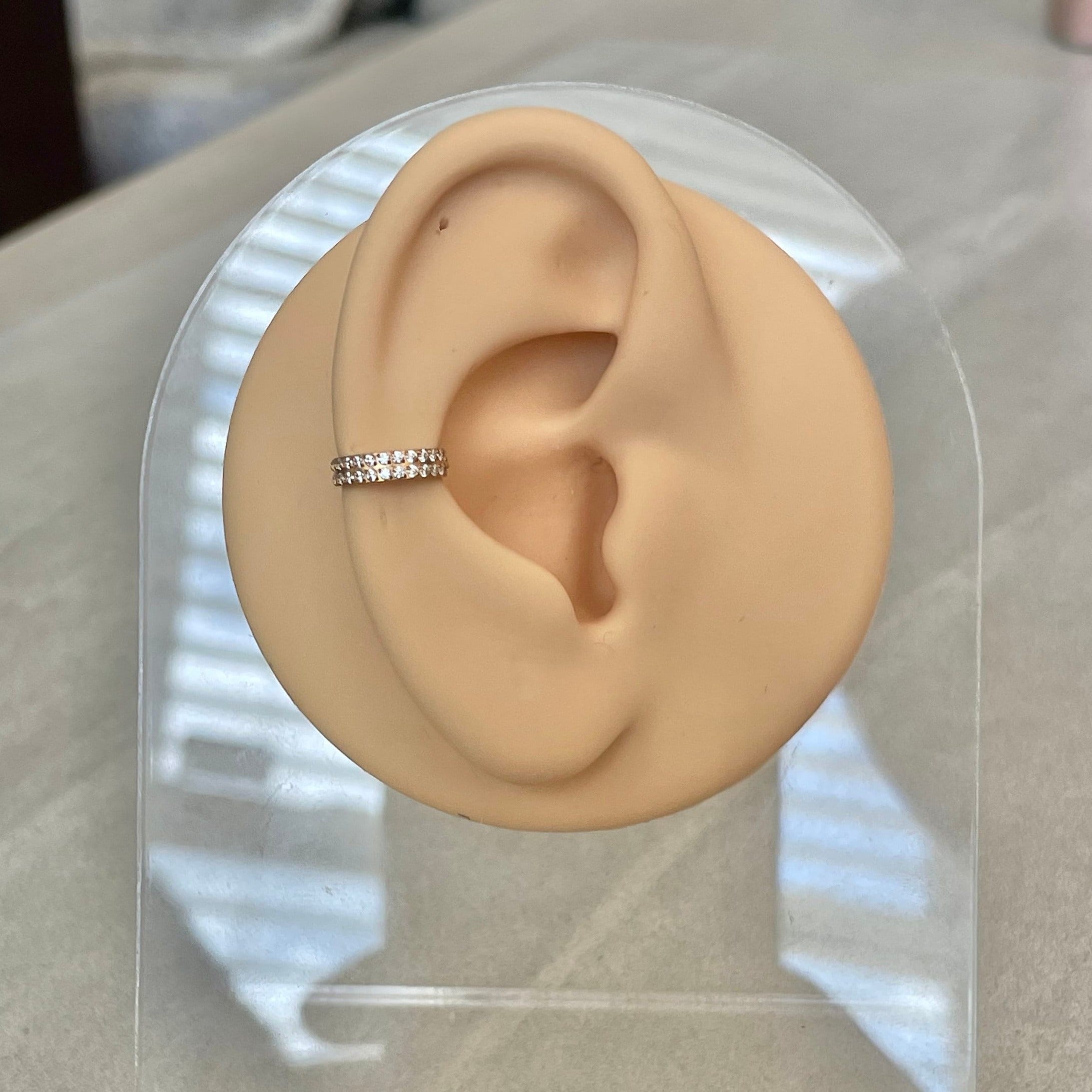 La Dualite Conch Earring-Cartilage Earring-Elara Body Jewelry