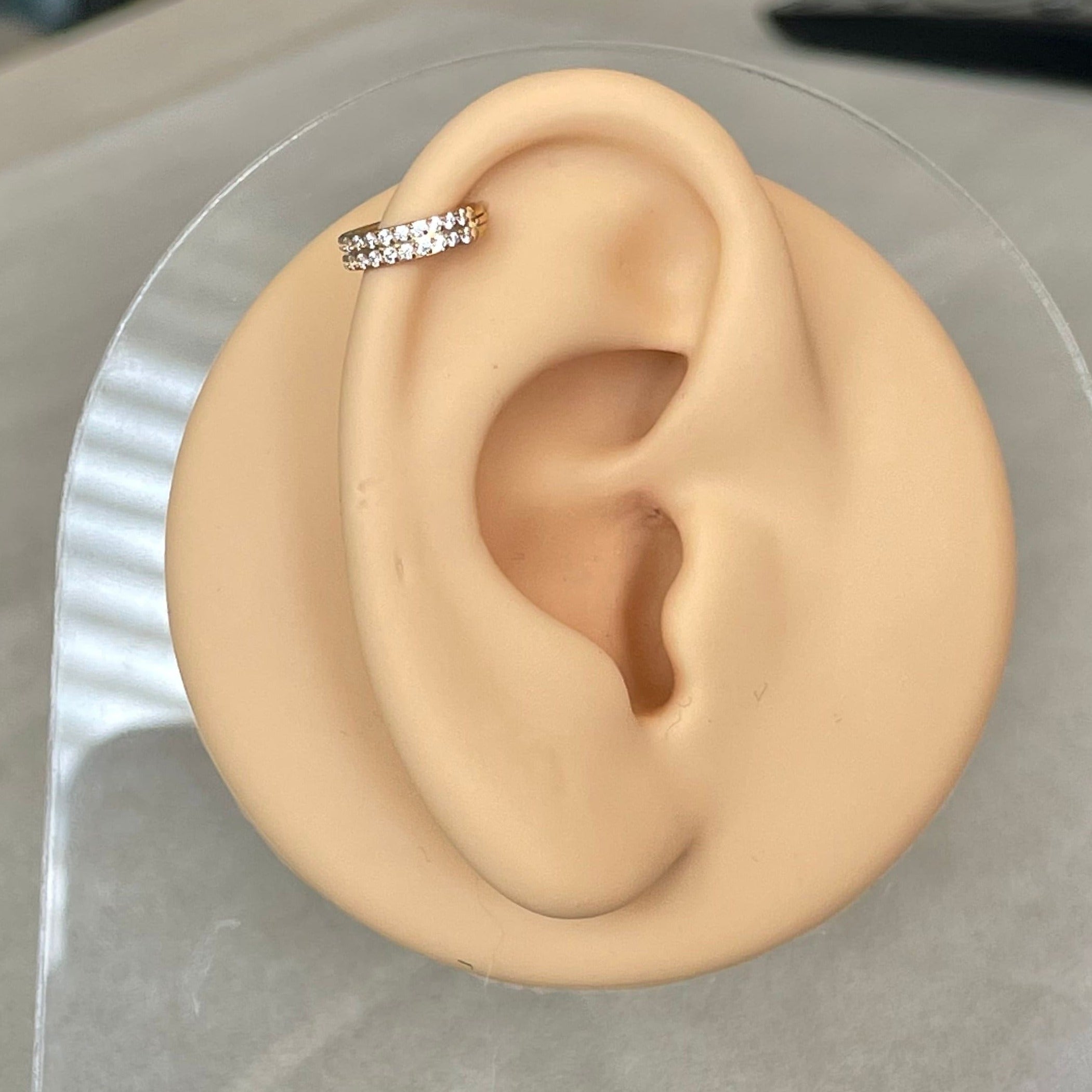 La Dualite Helix Earring-Cartilage Earring-Elara Body Jewelry