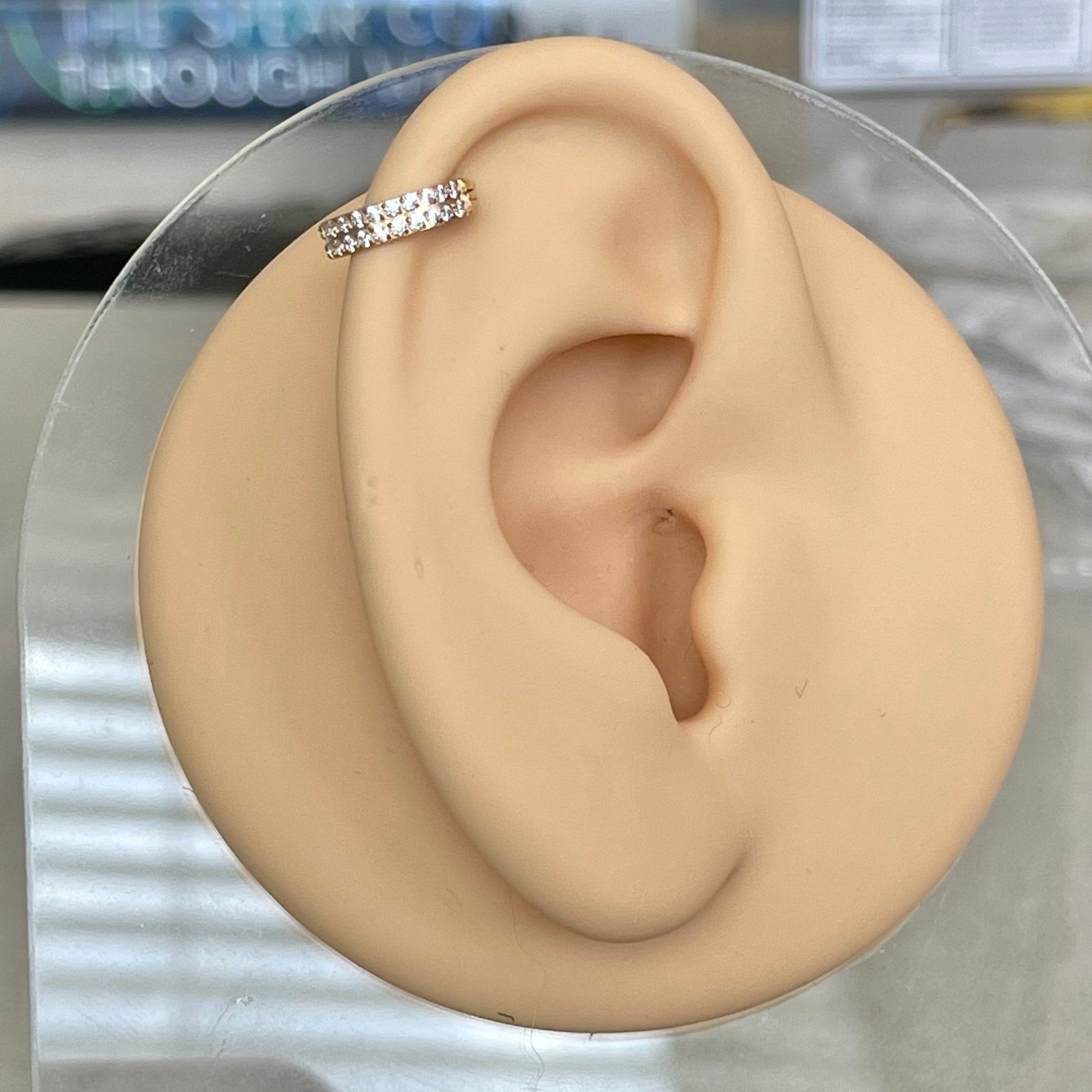 La Dualite Helix Earring-Cartilage Earring-Elara Body Jewelry