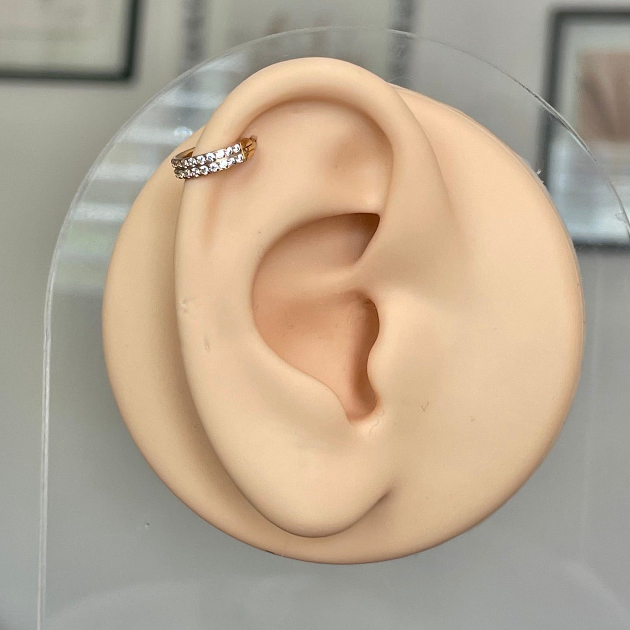 La Dualite Helix Earring-Cartilage Earring-Elara Body Jewelry