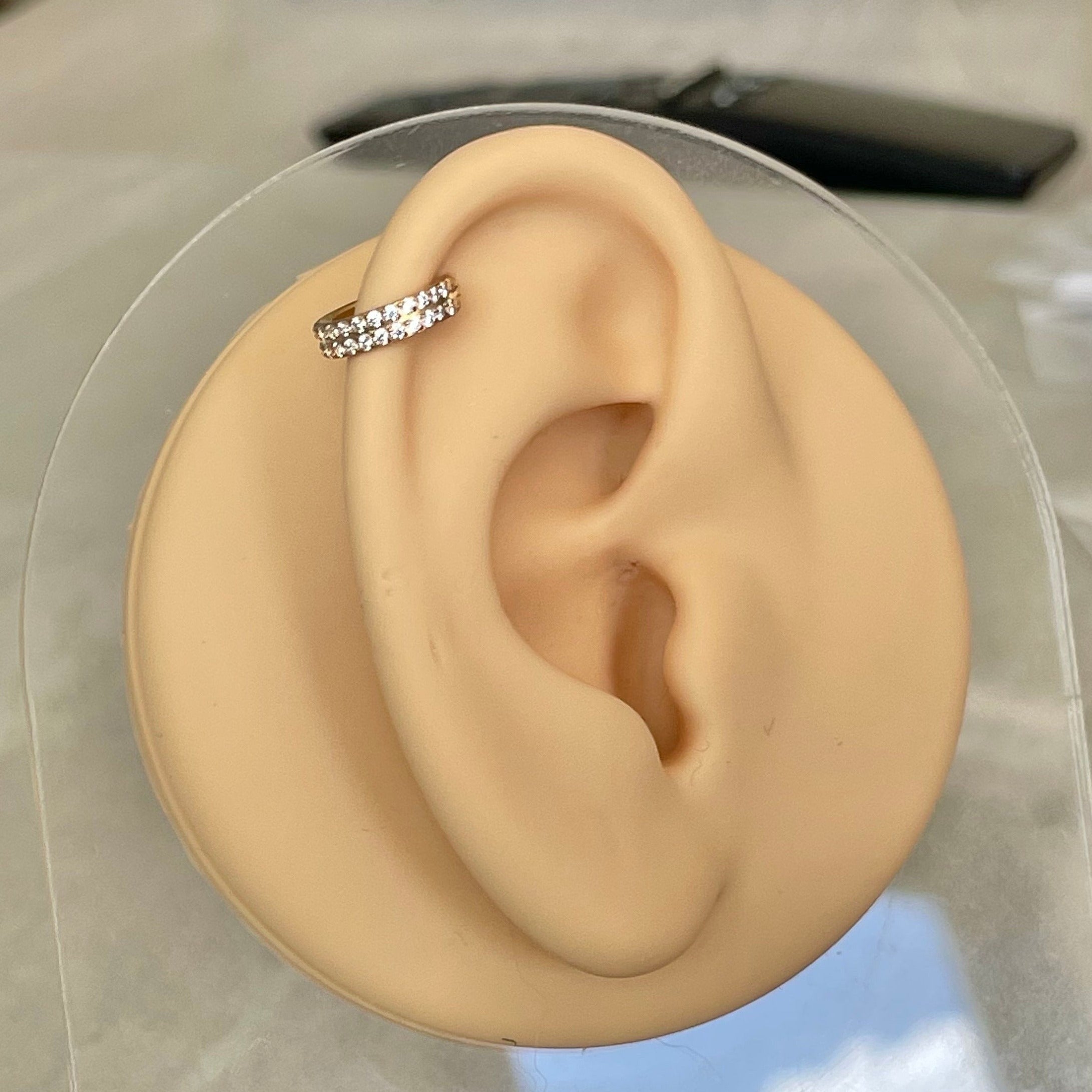 La Dualite Helix Earring-Cartilage Earring-Elara Body Jewelry