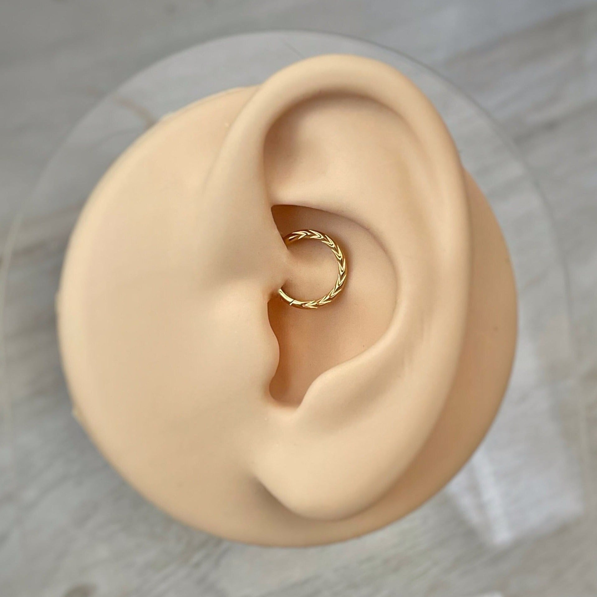 Le Minimaliste Daith Earring-Daith Earring-Gold-6mm-Elara Body Jewelry