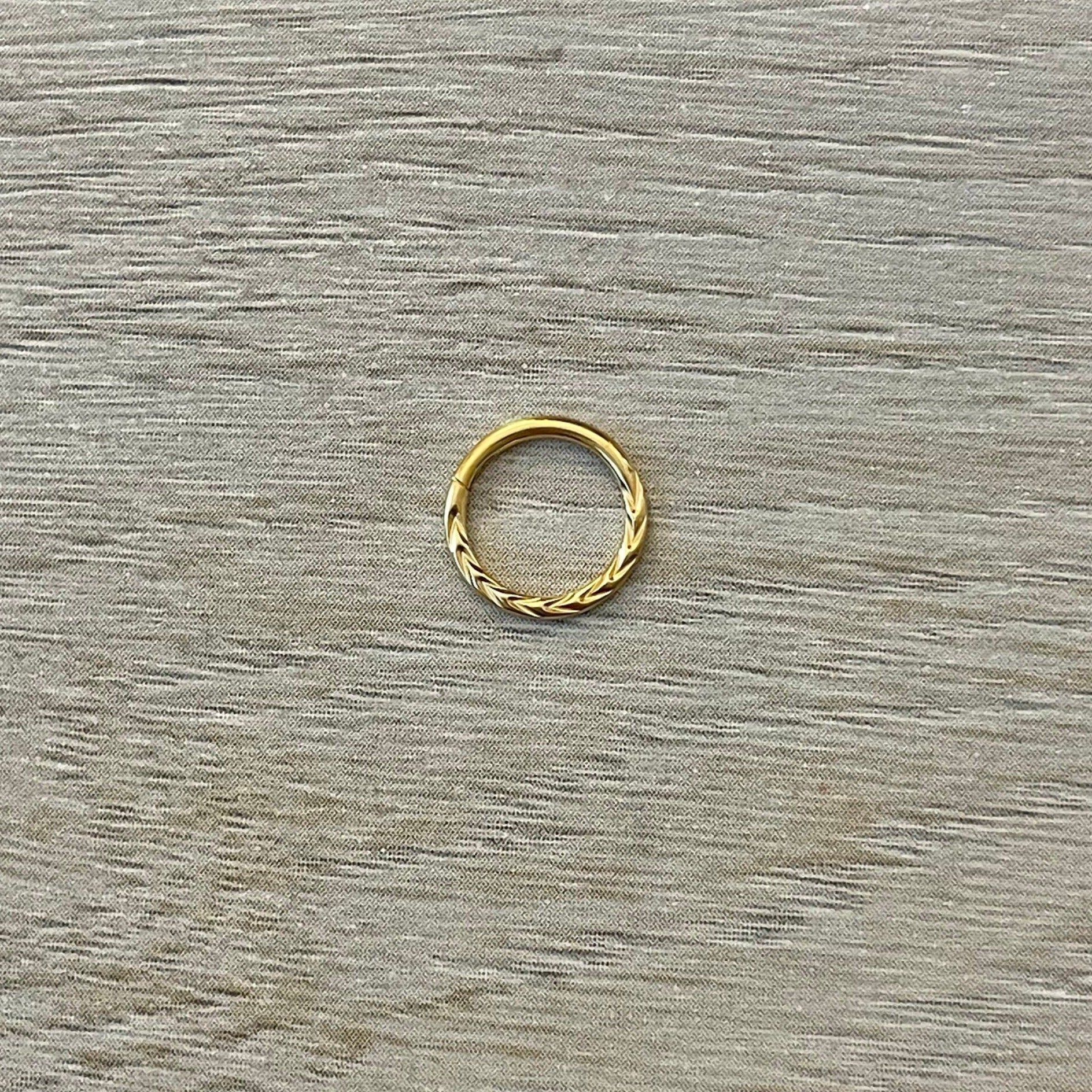 Le Minimaliste Septum Ring-Septum Ring-Gold-6mm Diameter-Elara Body Jewelry