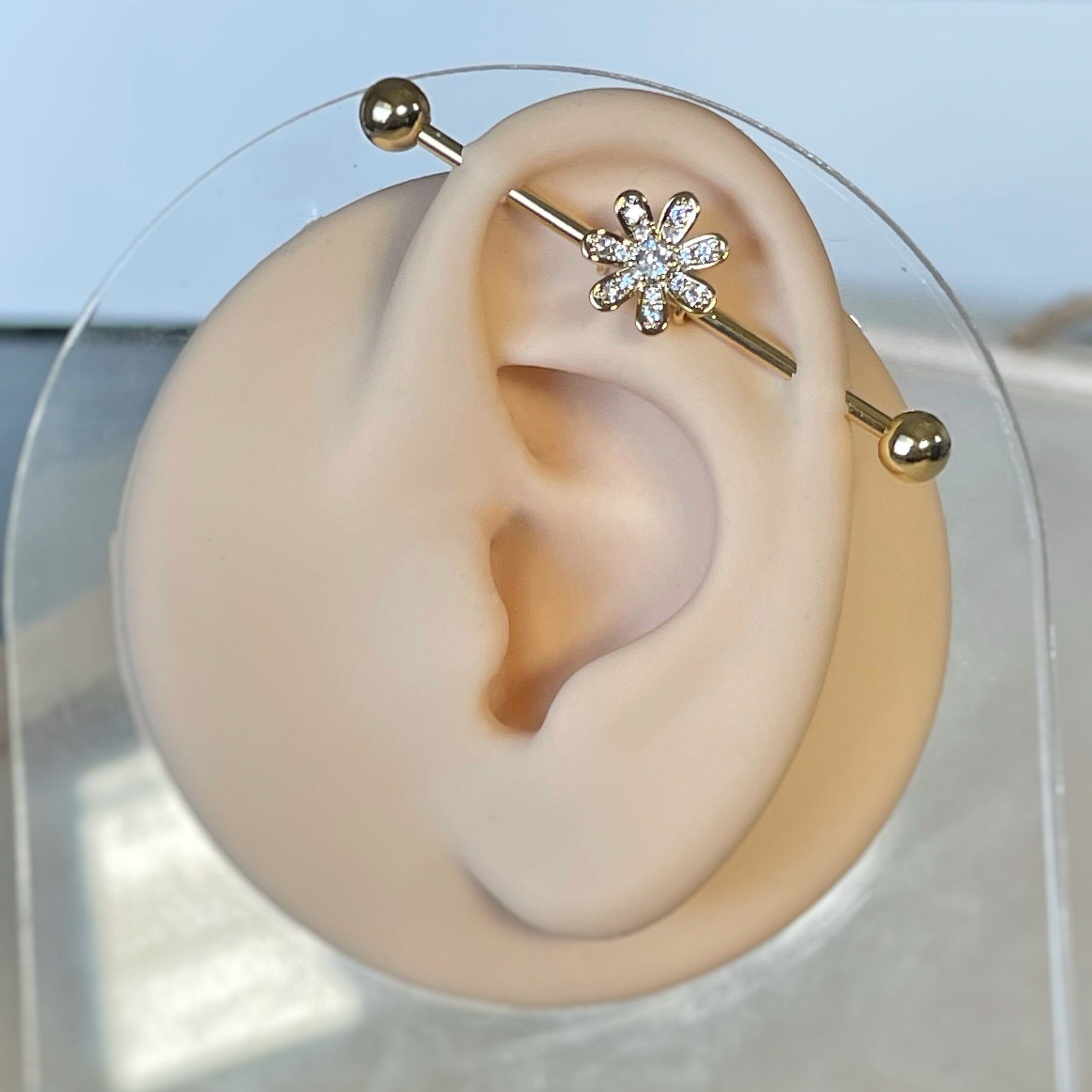 Lina Rosa Industrial Piercing-Industrial Barbell-Elara Body Jewelry