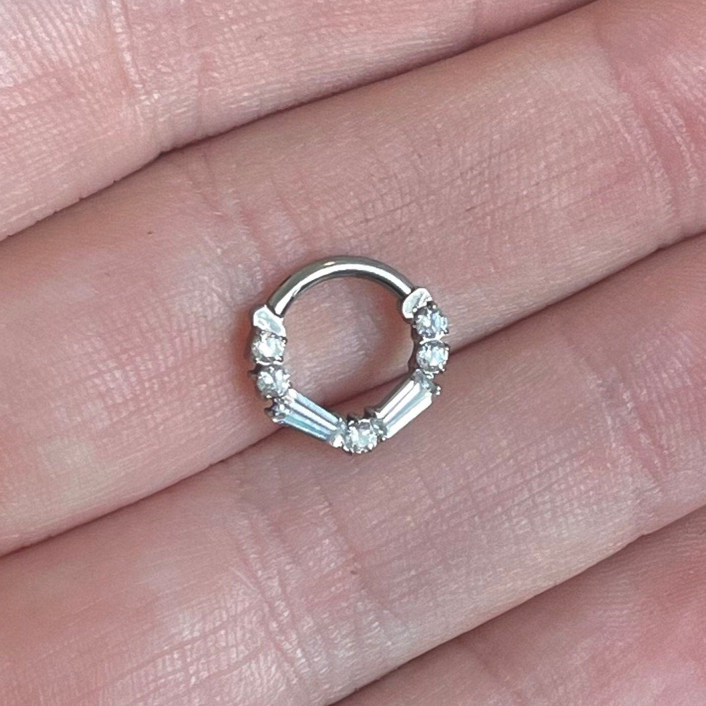 Liora Vale Septum Ring-Septum Ring-Silver-8mm Diameter-Elara Body Jewelry