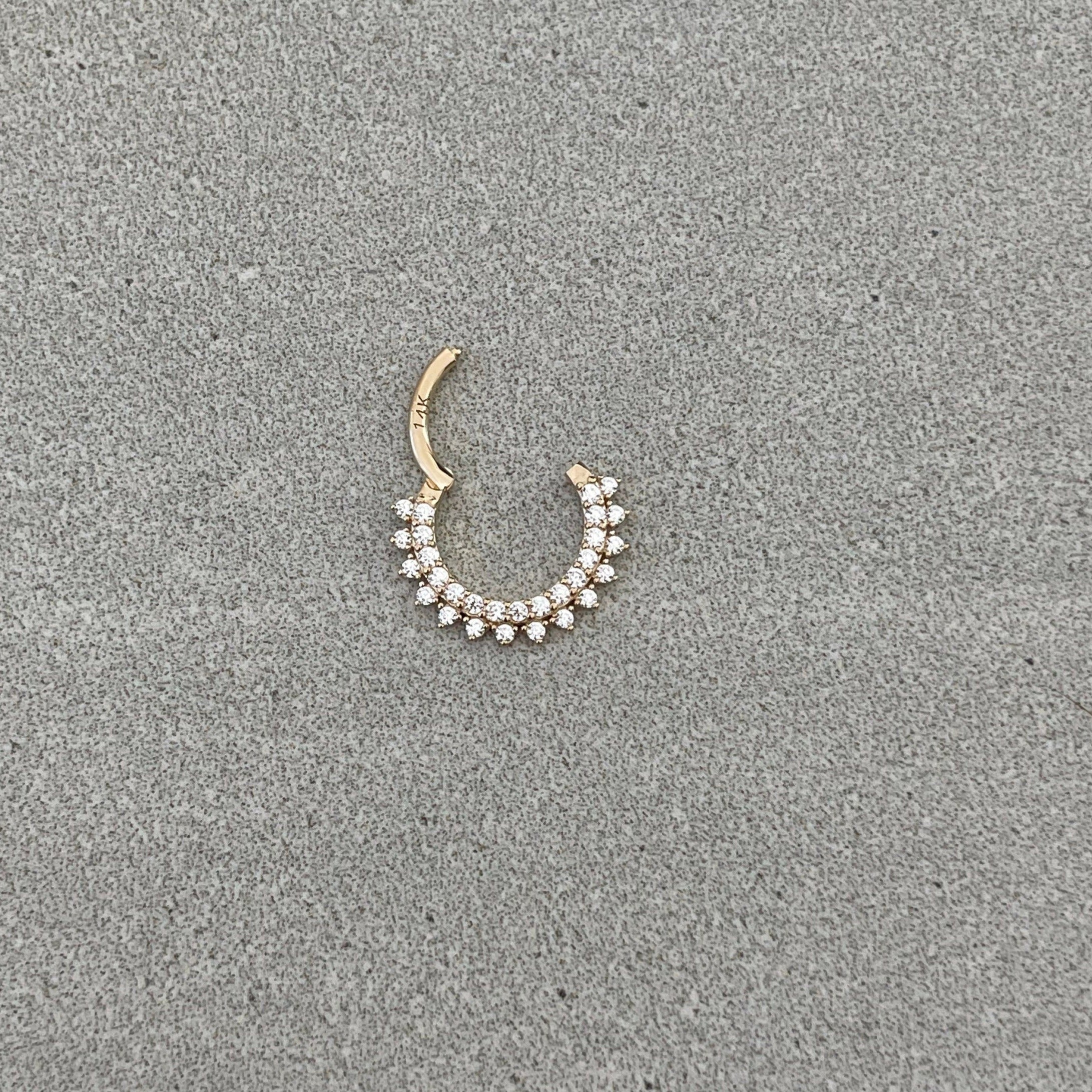 Lunara Shine Septum Ring-Septum Ring-Elara Body Jewelry